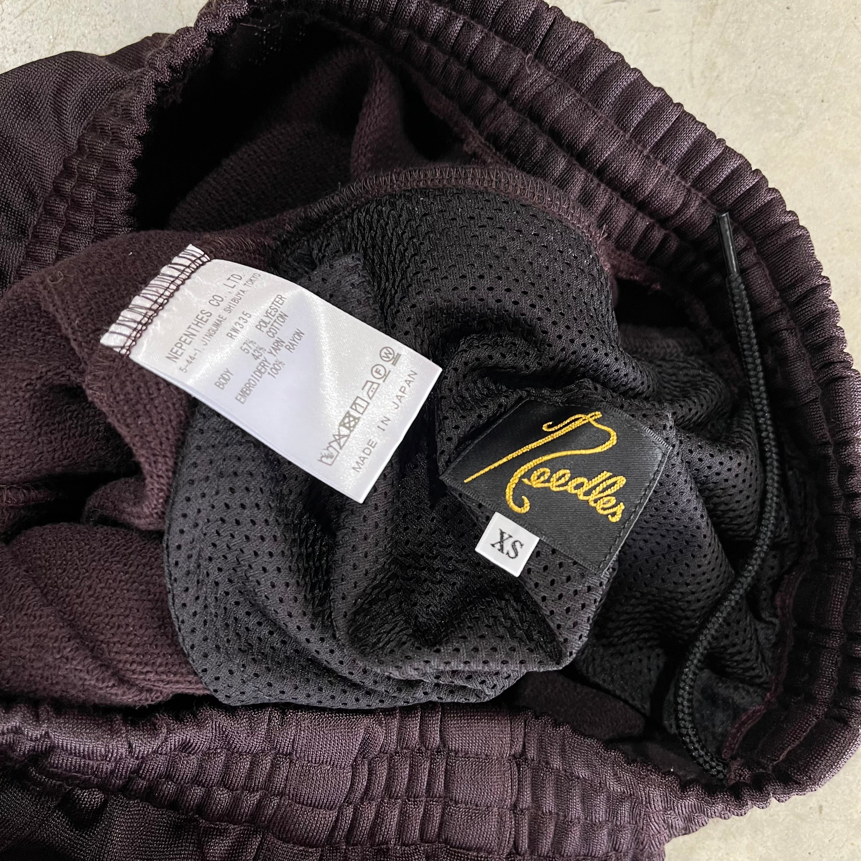 Needles HD Terry Lined Trackpants - Dark Brown