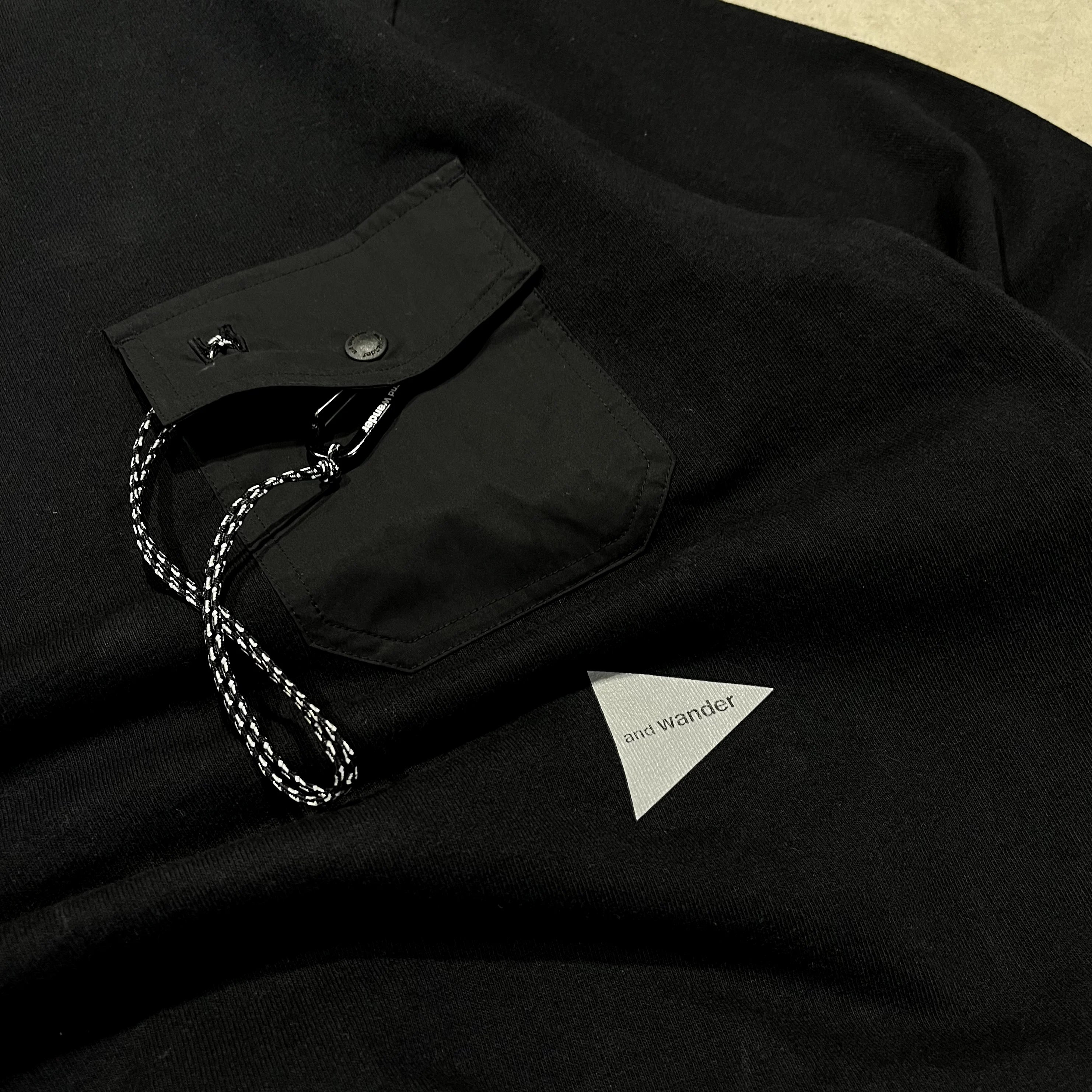 And Wander Heavyweight Long Sleeve Pocket Tee