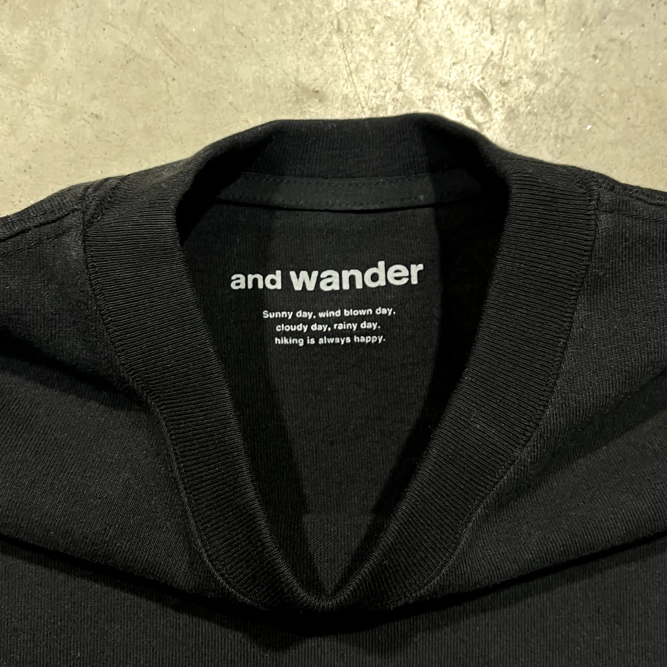 And Wander Heavyweight Long Sleeve Pocket Tee