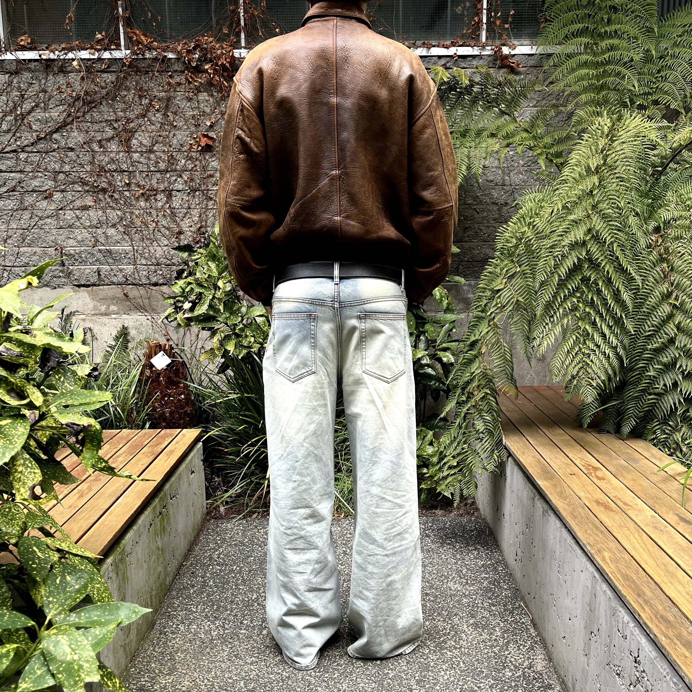 90s Avirex Leather Aviator Jacket