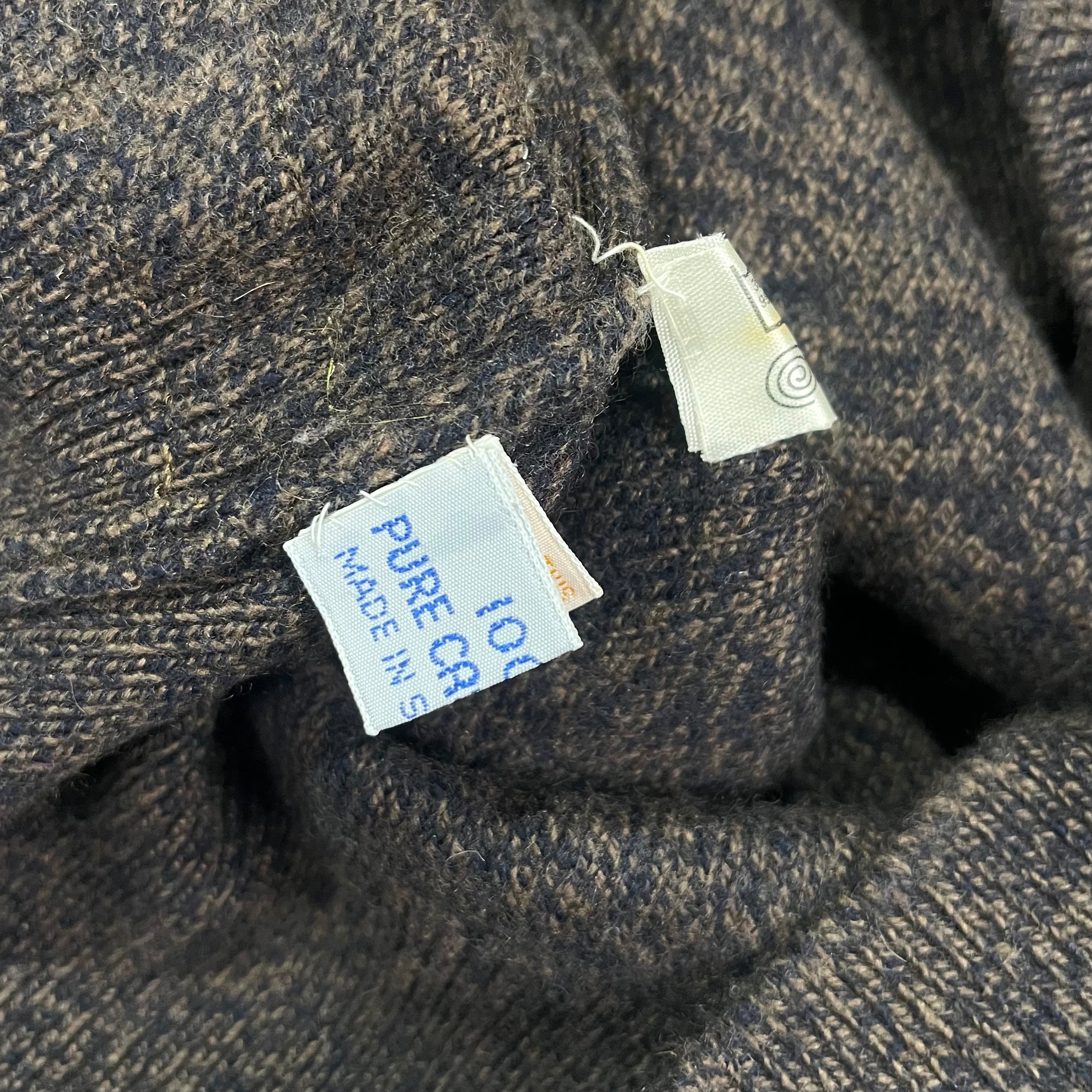 70s/80s Burberry Handmade Cashmere Intarsia Sweater
