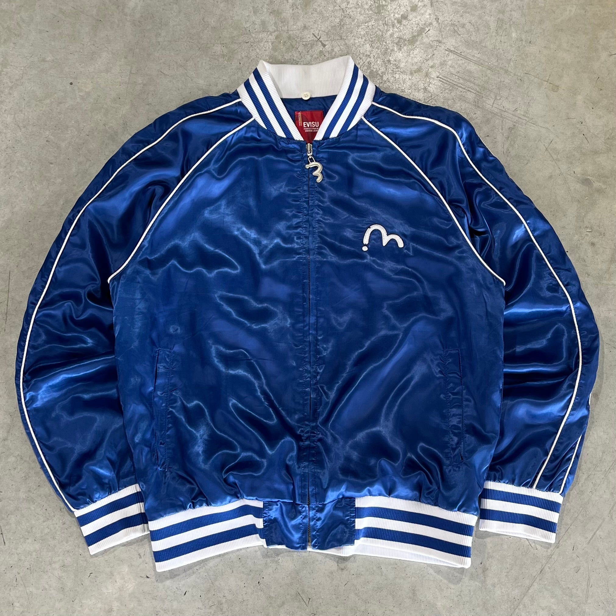 Evisu Embroidered Zip Up Jacket