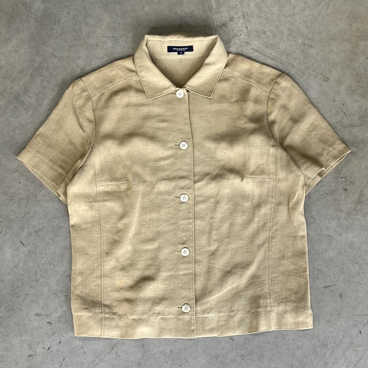 90s Burberry Short Sleeve Button Up