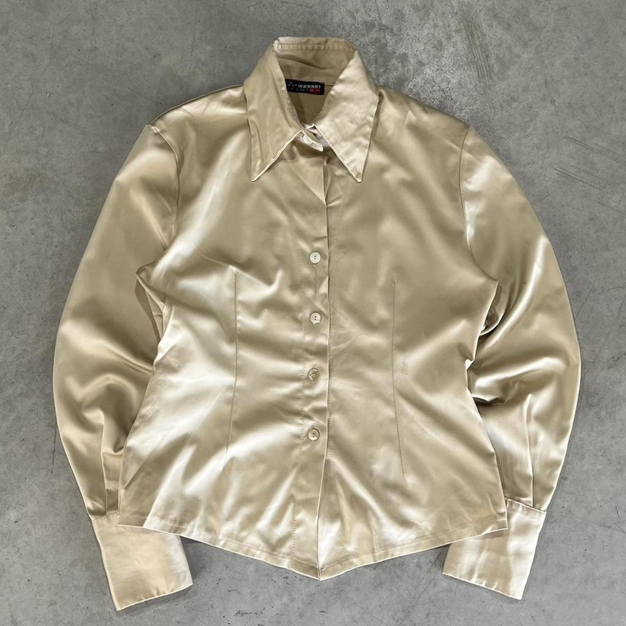 2000s Silk Retro Button Up