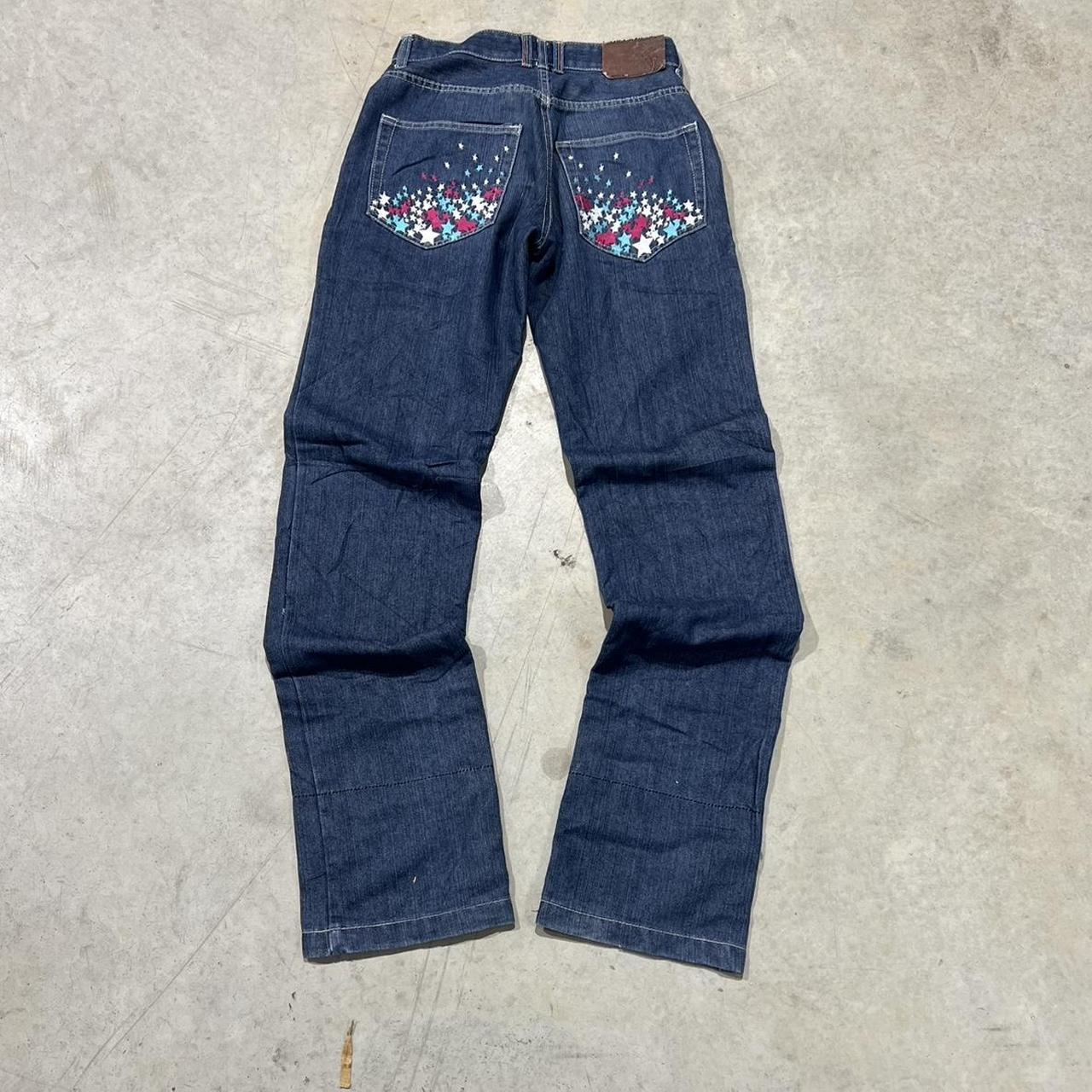 2000s JK Embroidered Jeans