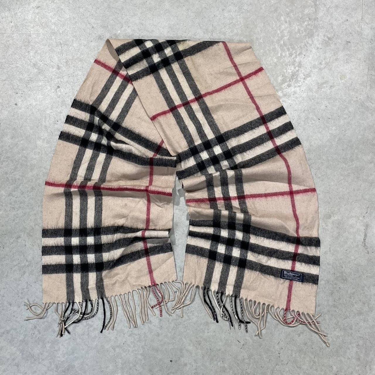 90s Burberrys Woolen Rare Scarf