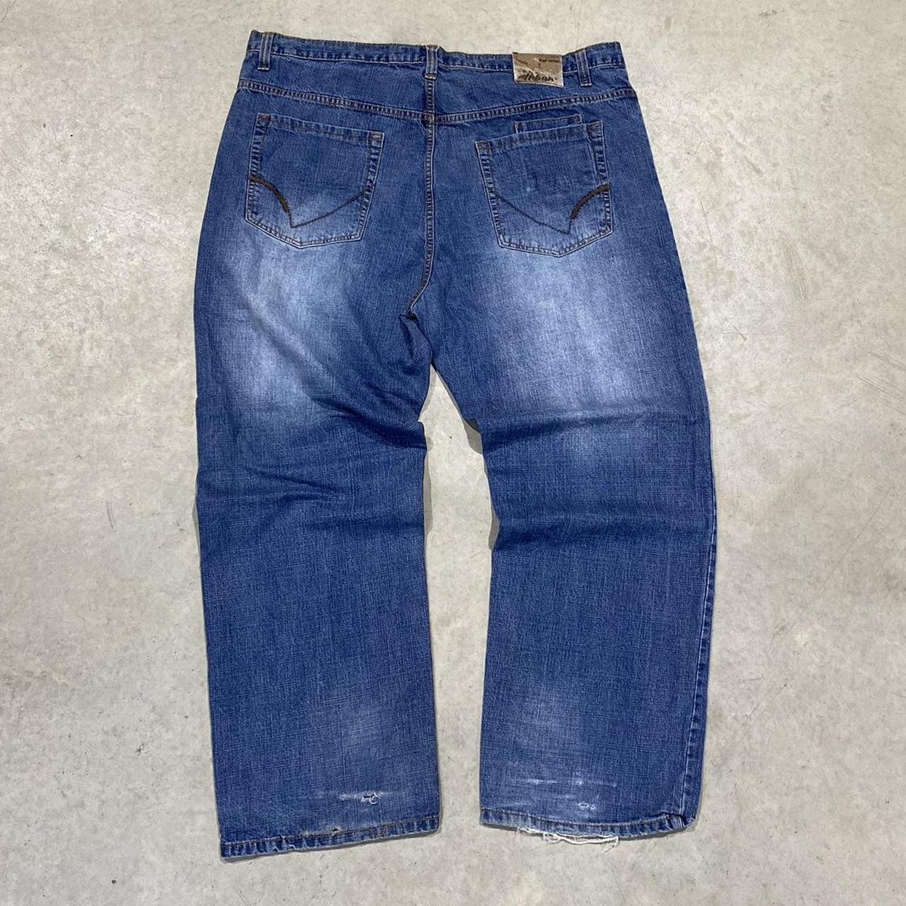 2000s DNM Y2K hip hop embroidered Jeans Baggy