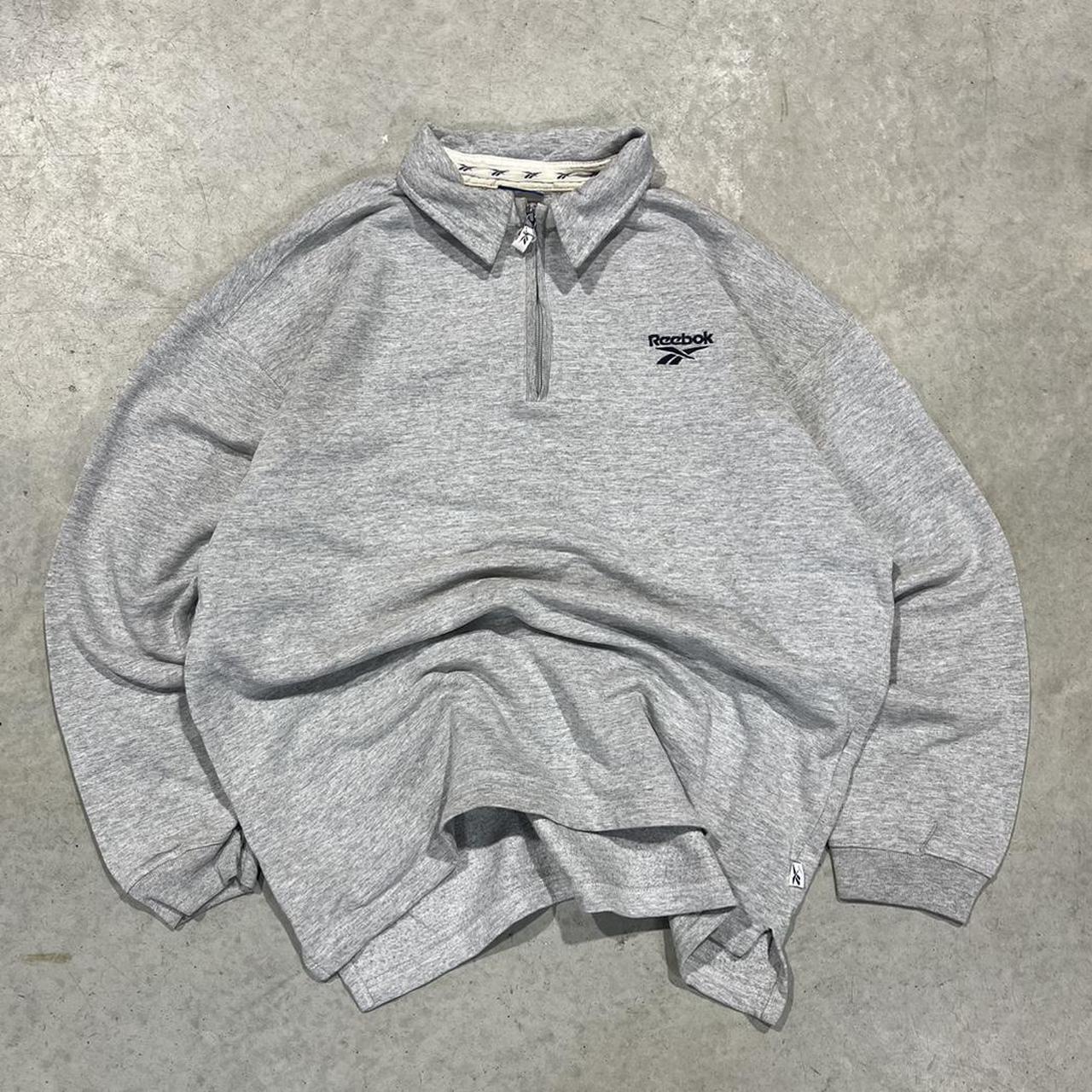 2000s Reebok Quarter Zip Sweater