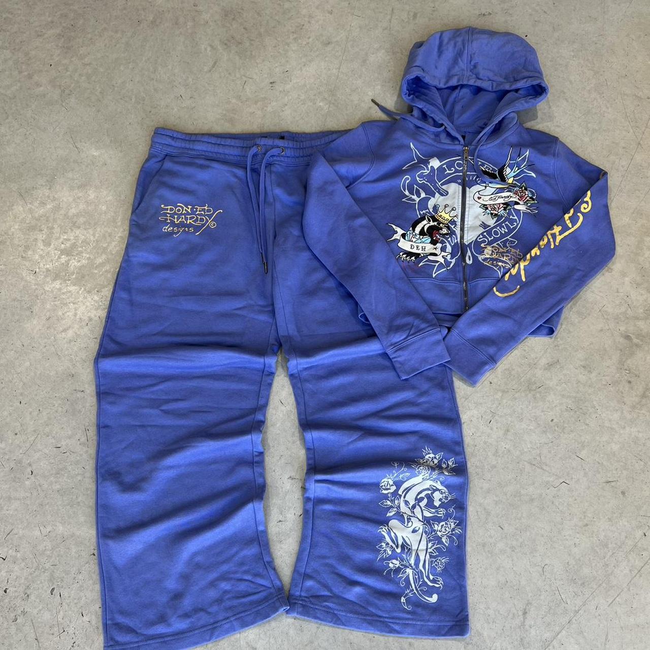 2000s Ed Hardy Graphic Hoodie Zip Up