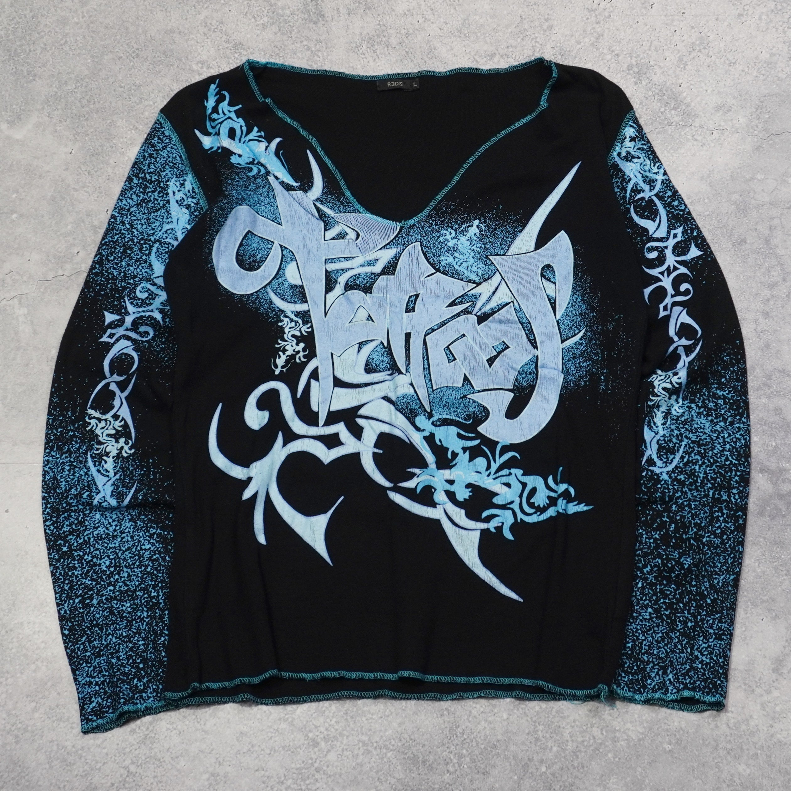 2000s REDS Graphic Print Top