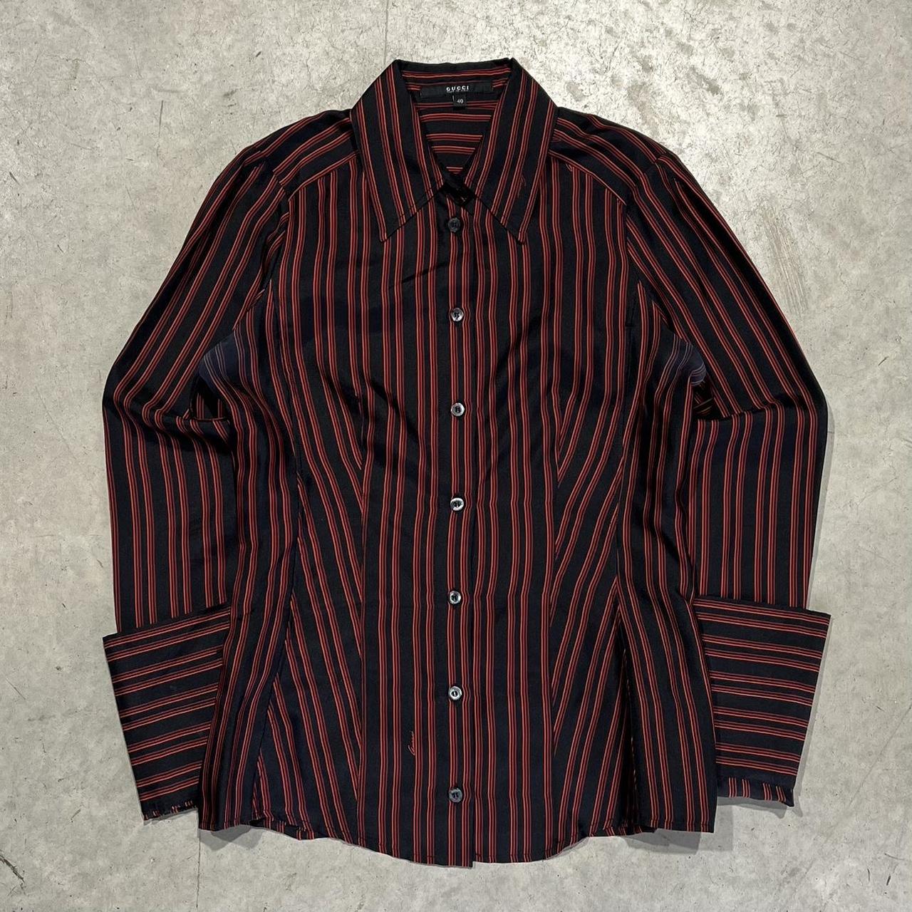 90s Gucci Striped Button Up