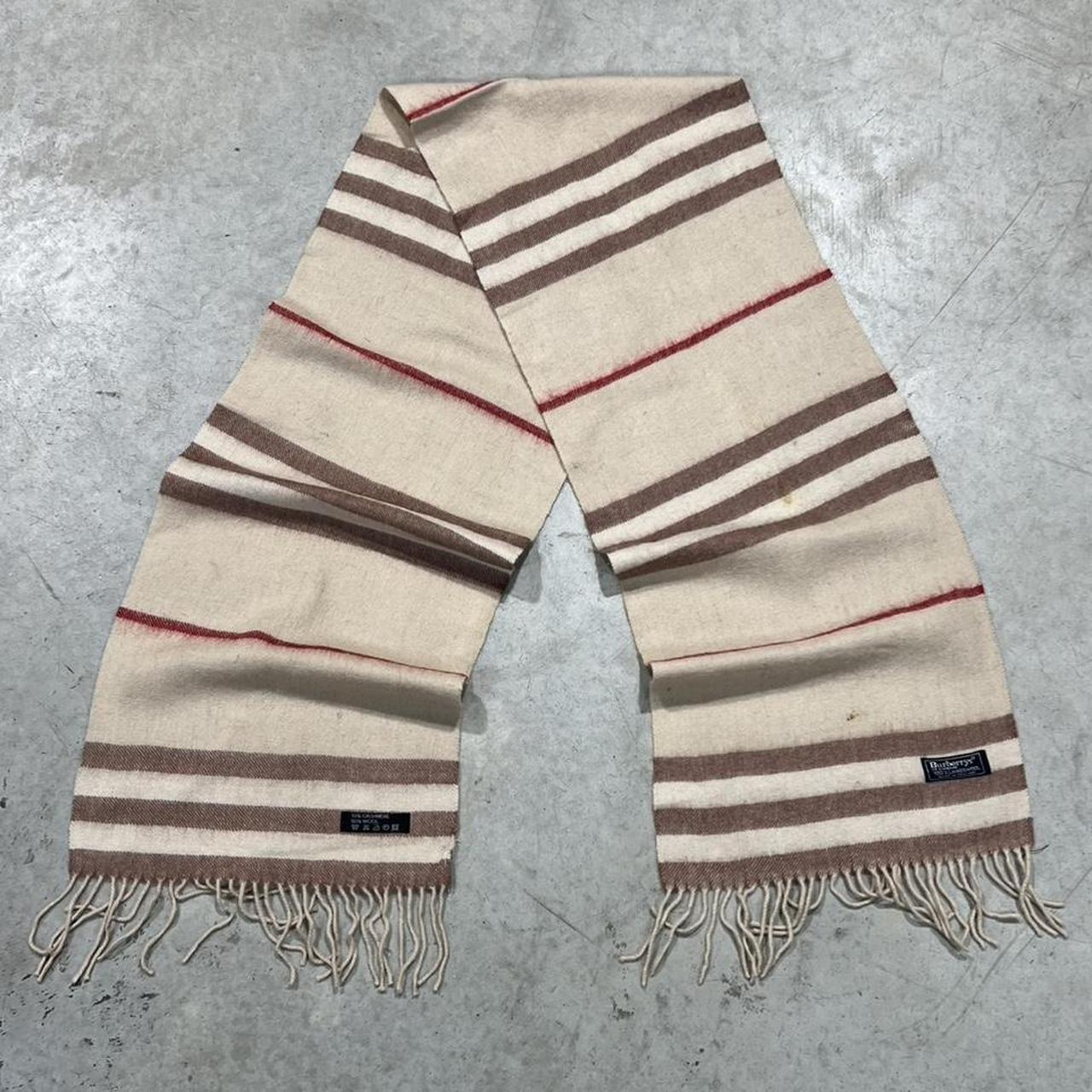 90s Burberrys Striped Scarf