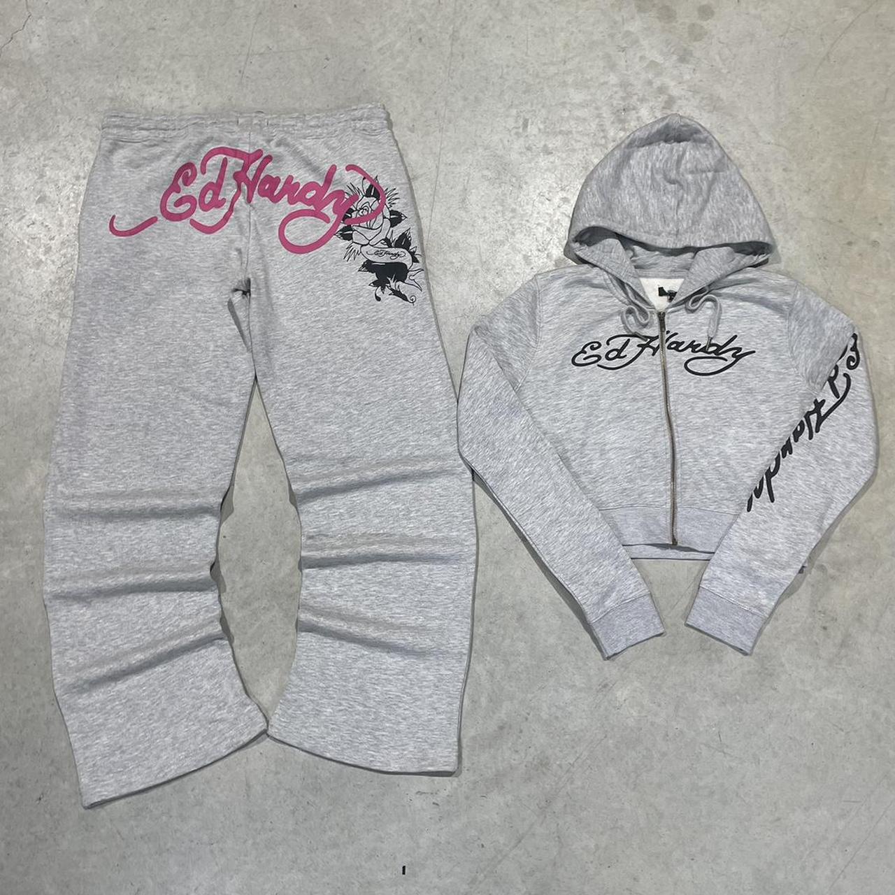2000s Ed Hardy Graphic Hoodie Crop