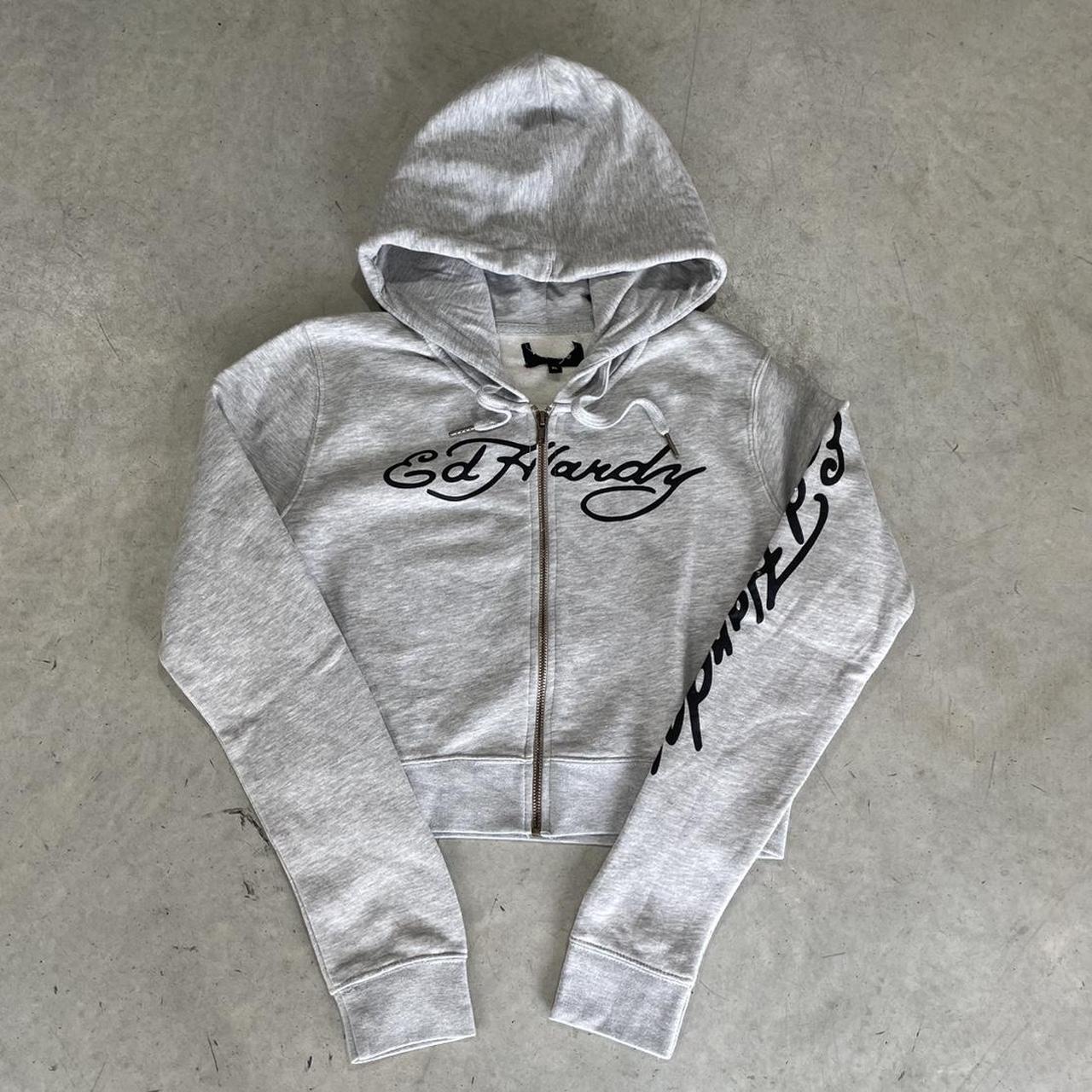 2000s Ed Hardy Hoodie Zip Up