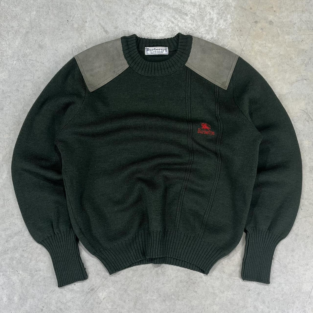 90s Burberry Embroidered Knit Sweater