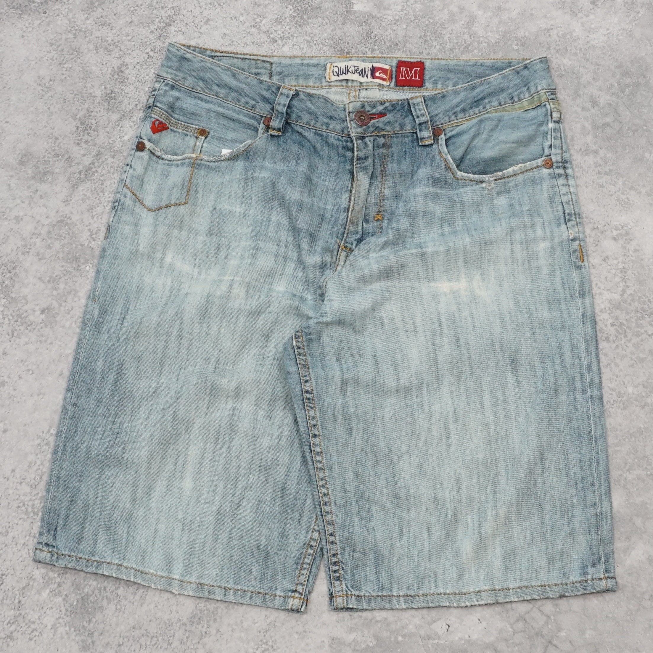 2000s Quiksilver Denim Distressed Shorts