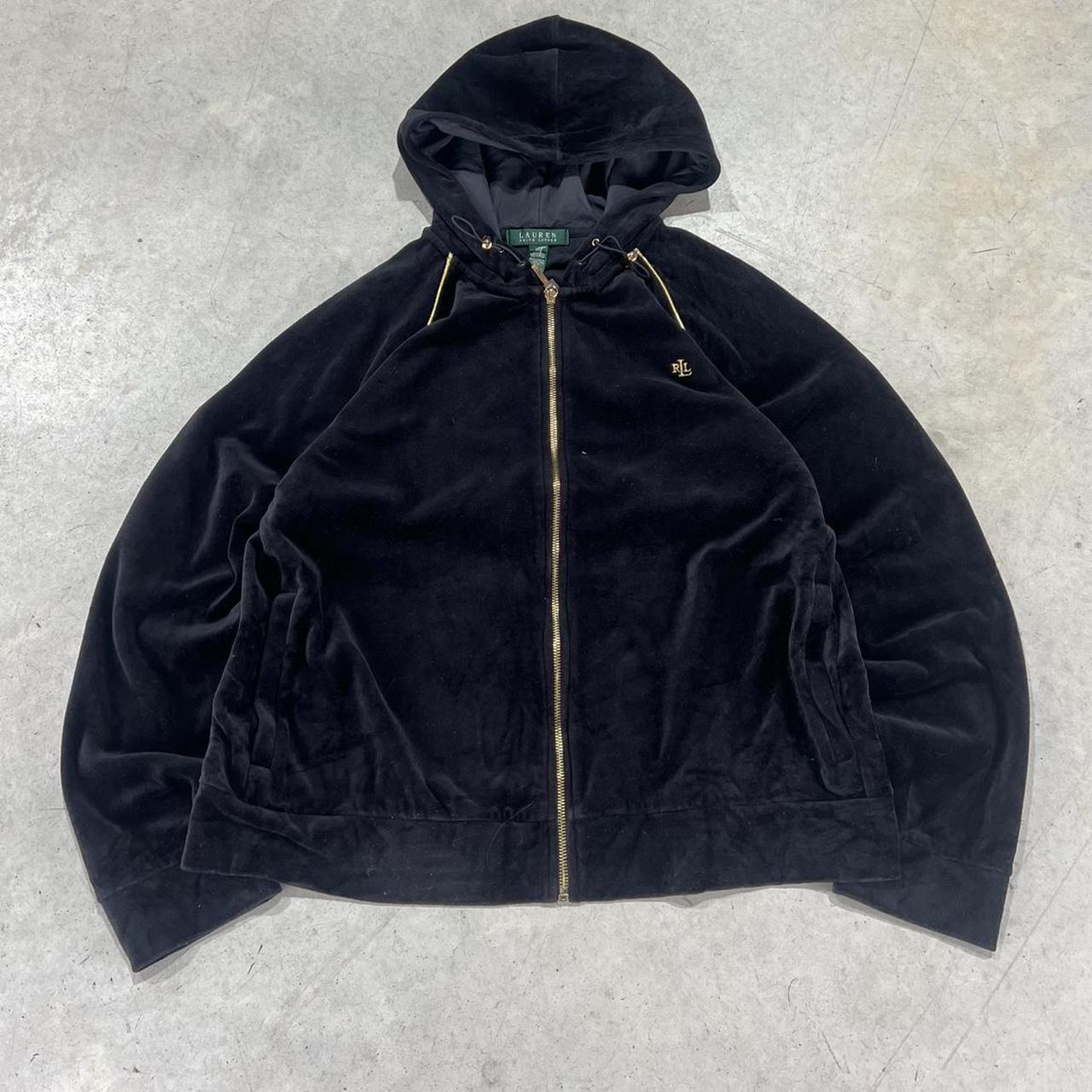 2000s Polo Ralph Lauren Velour Hoodie Zip Up