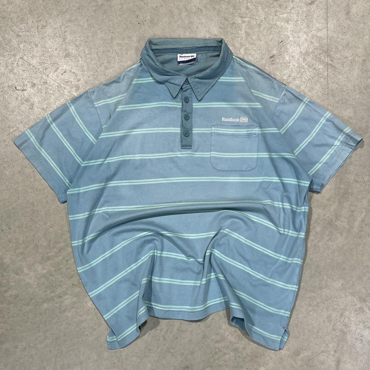 2000s Reebok Striped Polo