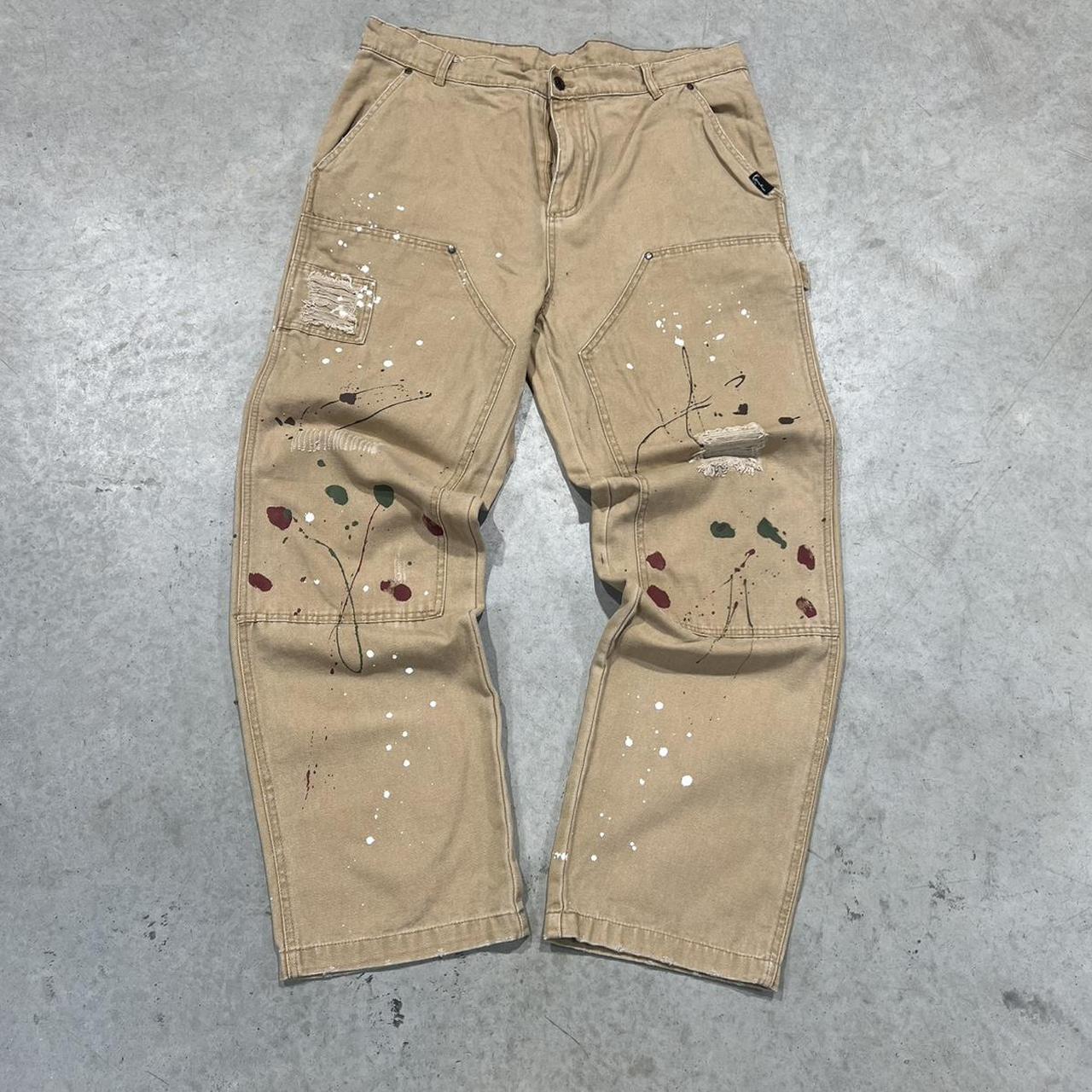 2000s Karl Kani Painted Jeans Cargo