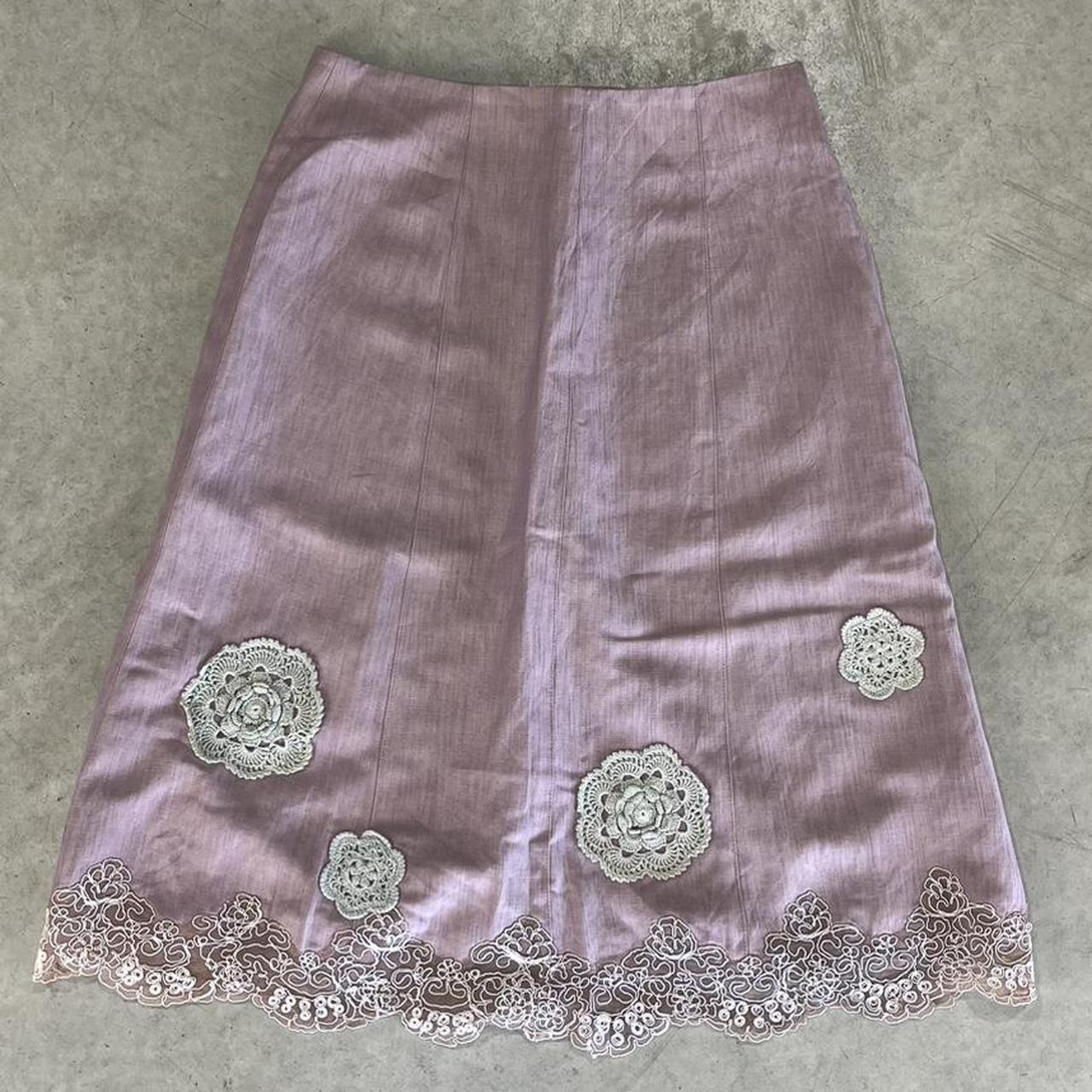 2000s Lace Trim Skirt