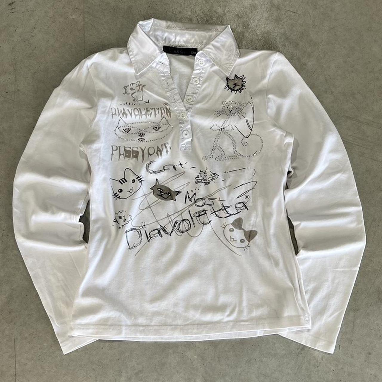 2000s Kiss & Love Graphic T-Shirt Top