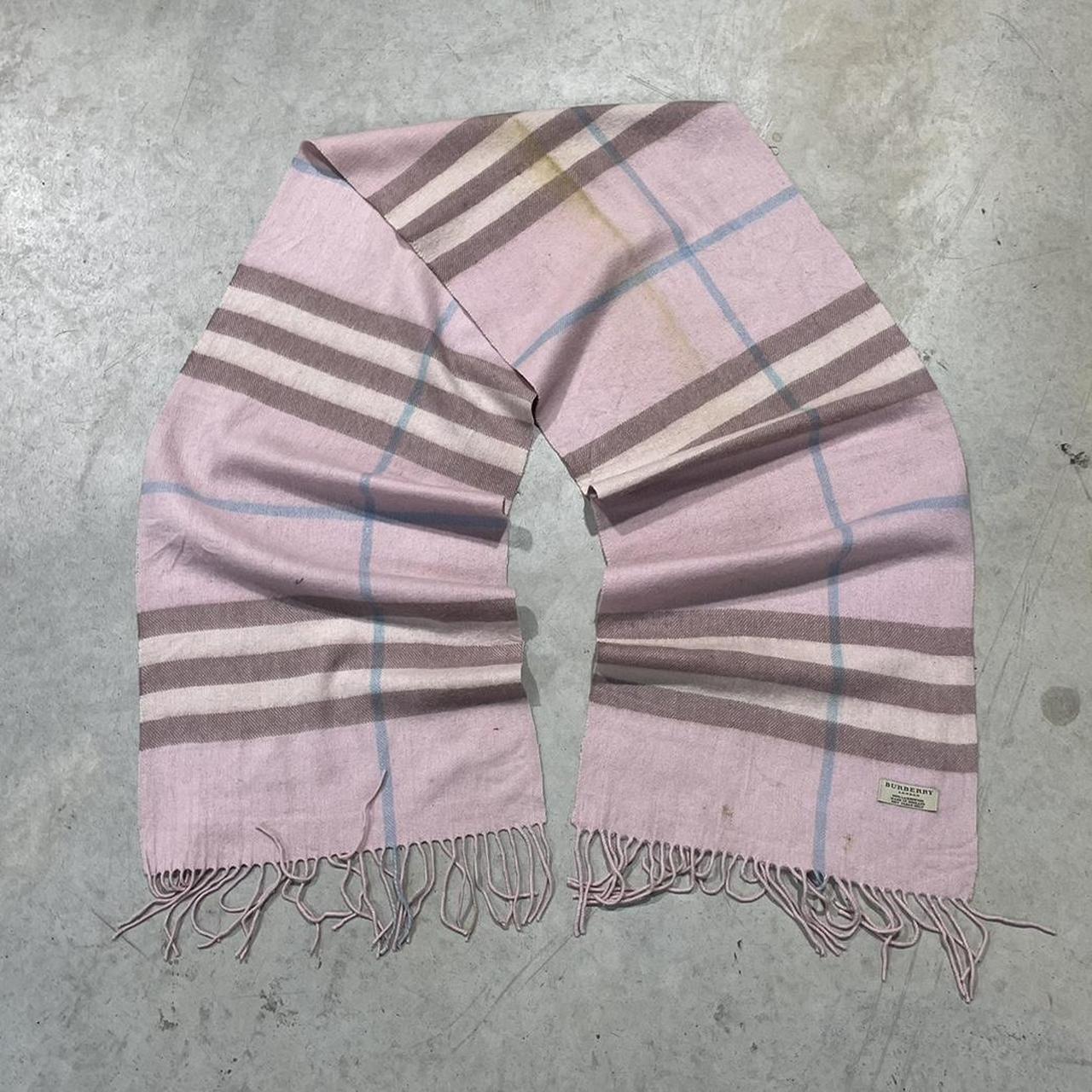 2000s Burberry Striped Scarf