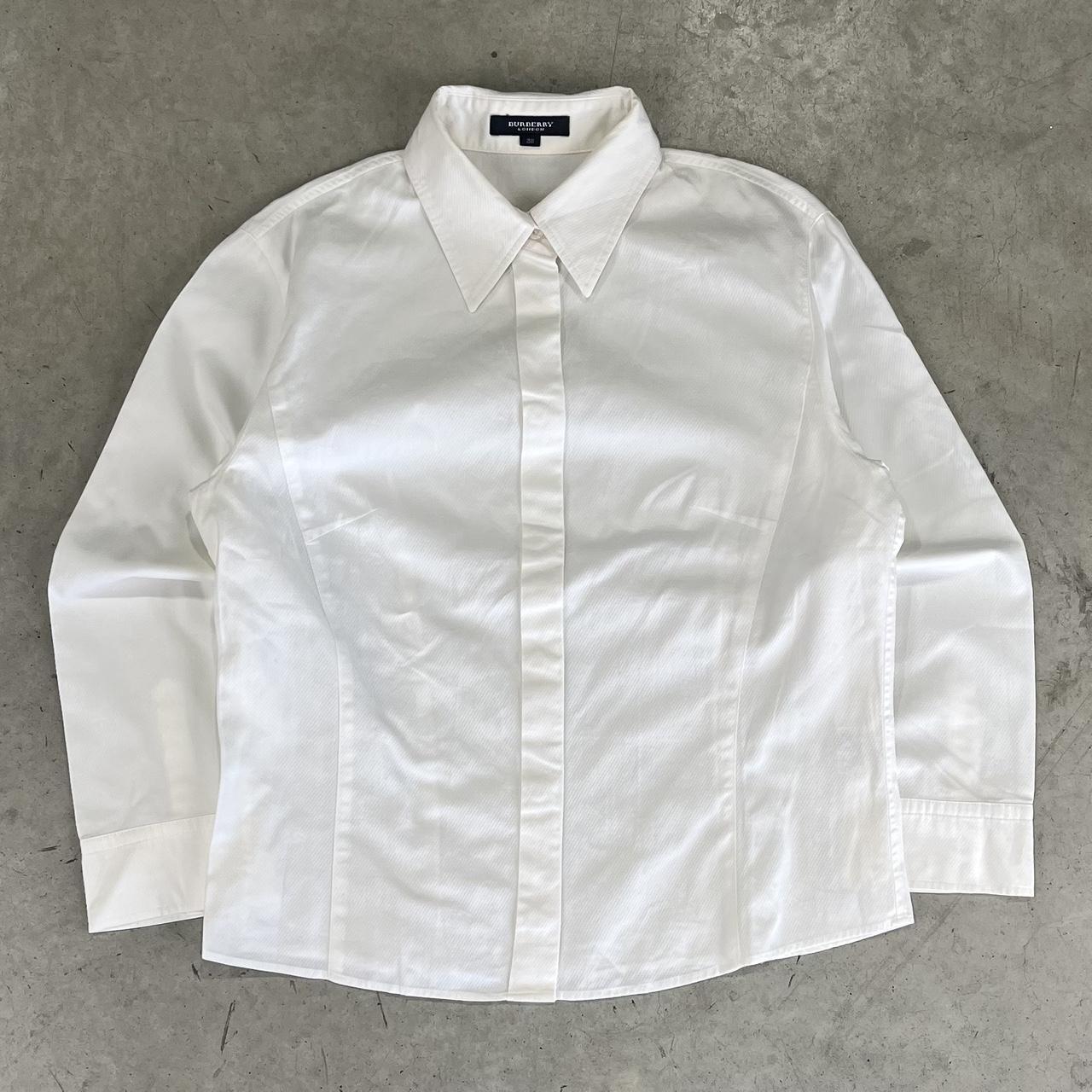 90s Burberry Slim Button Up