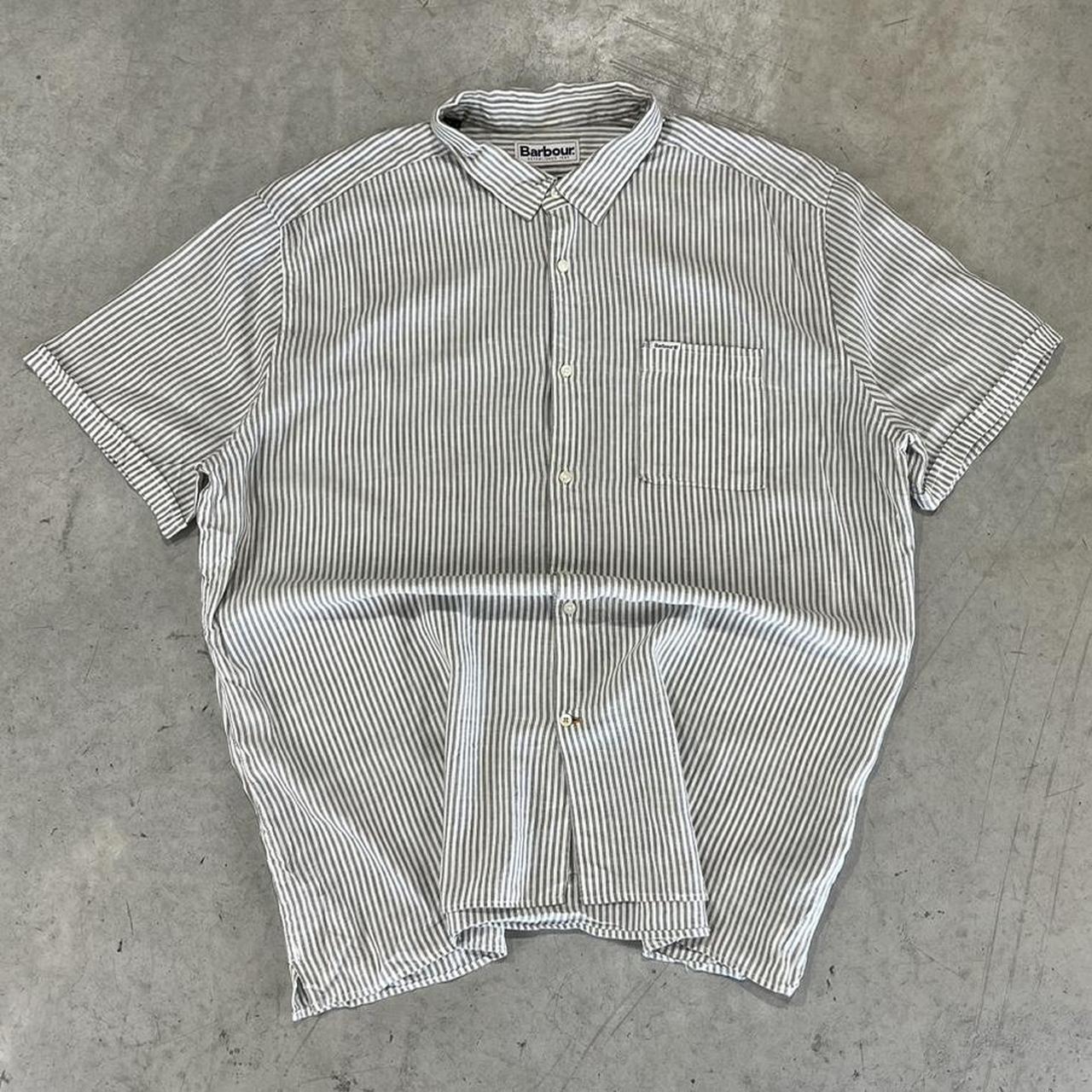 2000s Barbour Striped Button Up