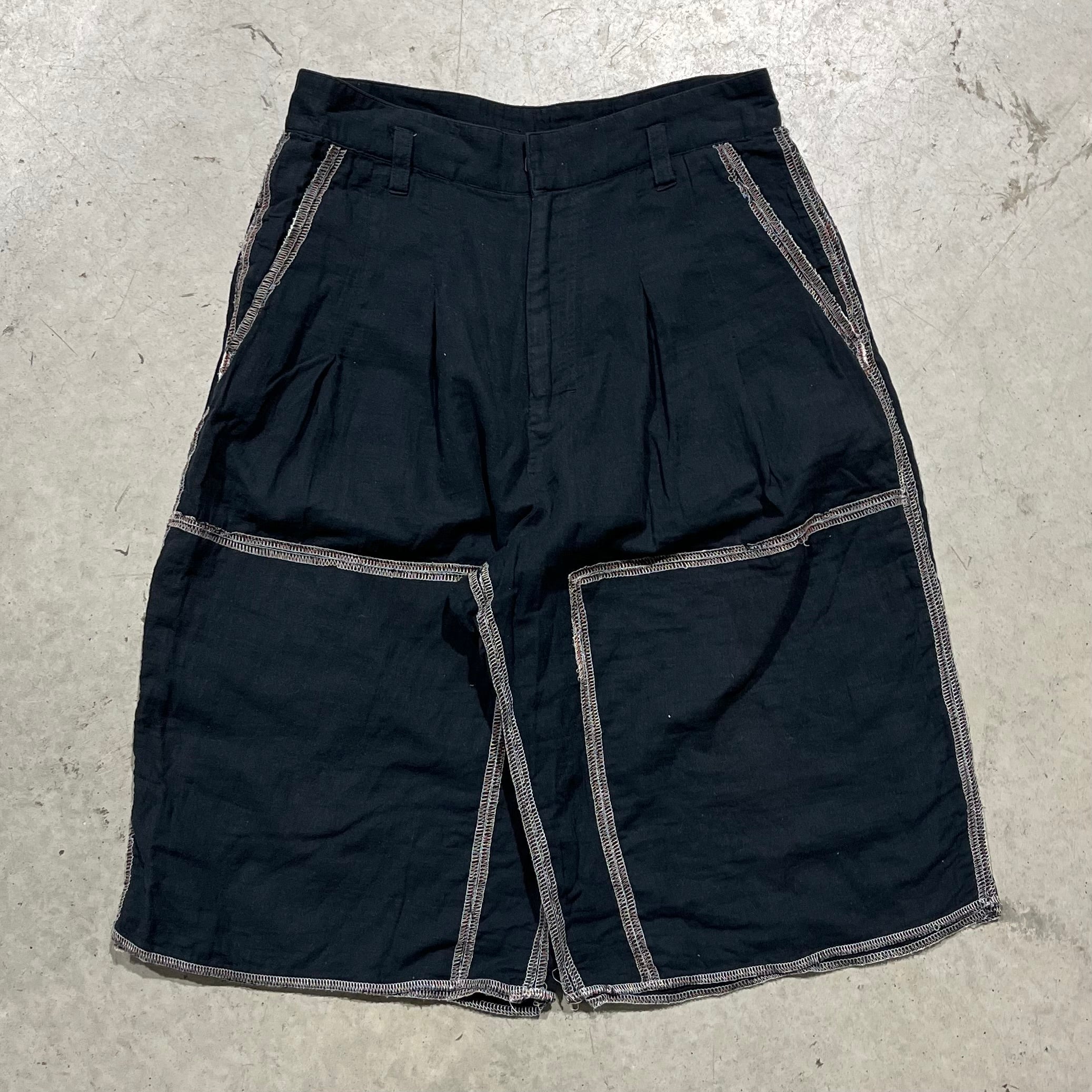 Shinya Kozuka Pleated Double Stitching Shorts