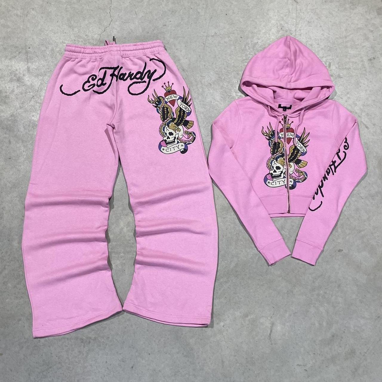 2000s Ed Hardy Graphic Hoodie Crop