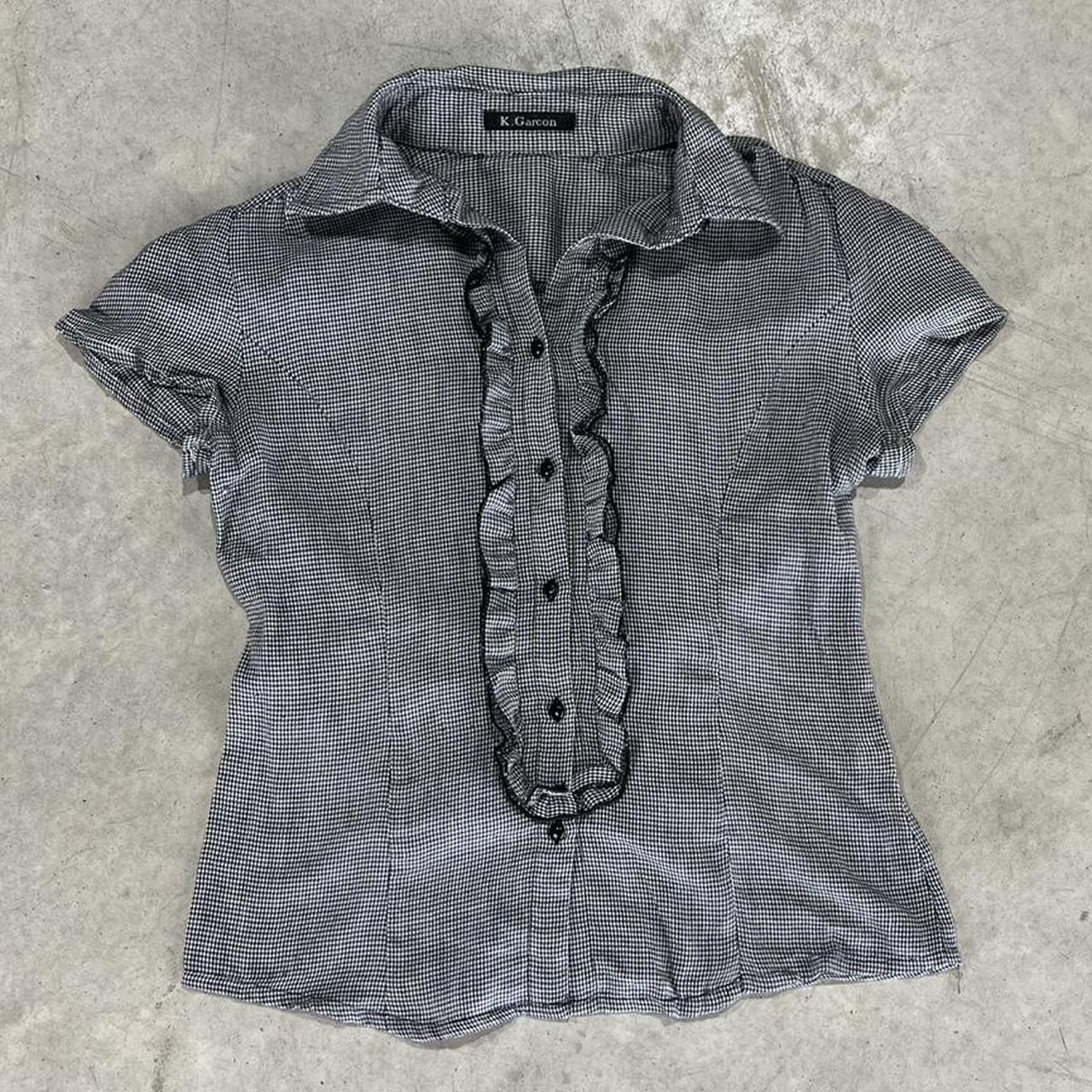 2000s K. Garcon Ruffled Button Up