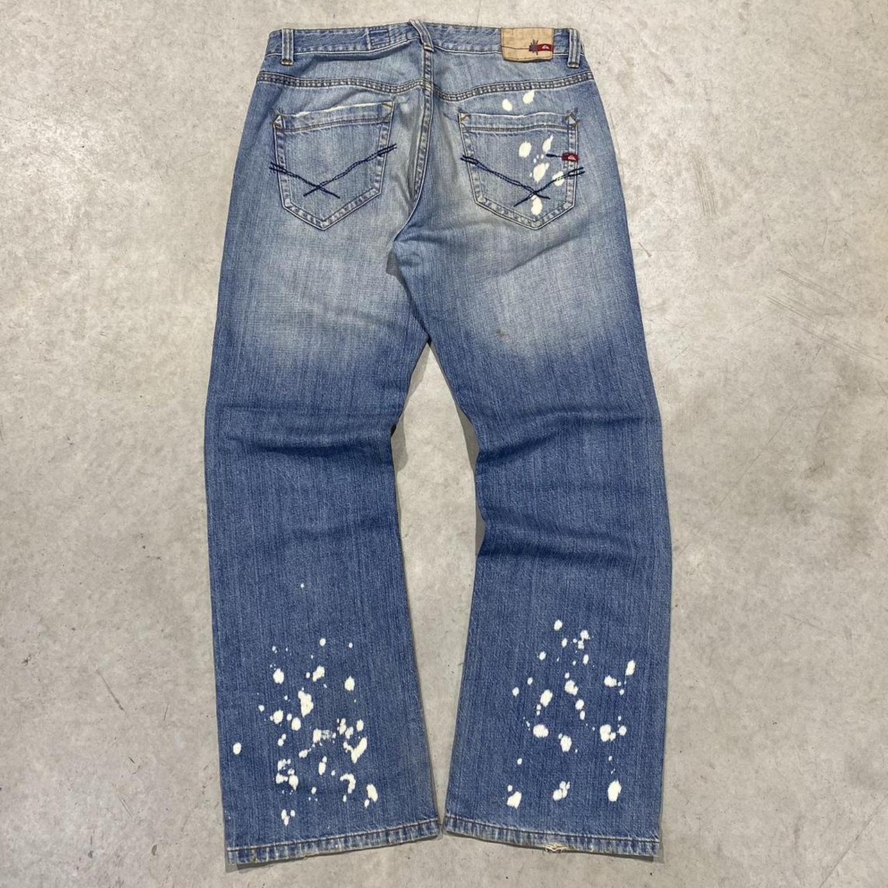 2000s Quiksilver Paint Splatter Jeans
