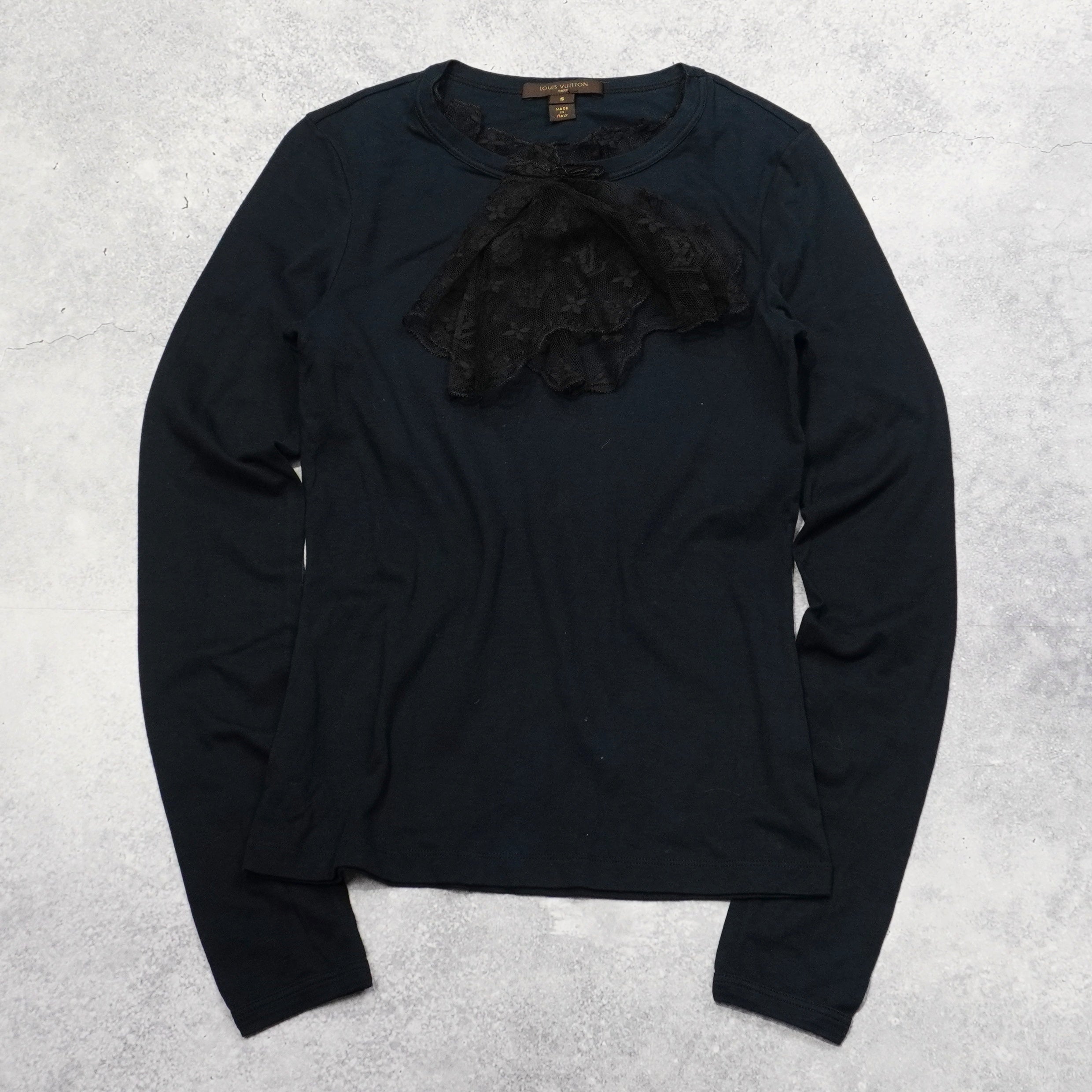 2000s Louis Vuitton Lace Detail T-Shirt