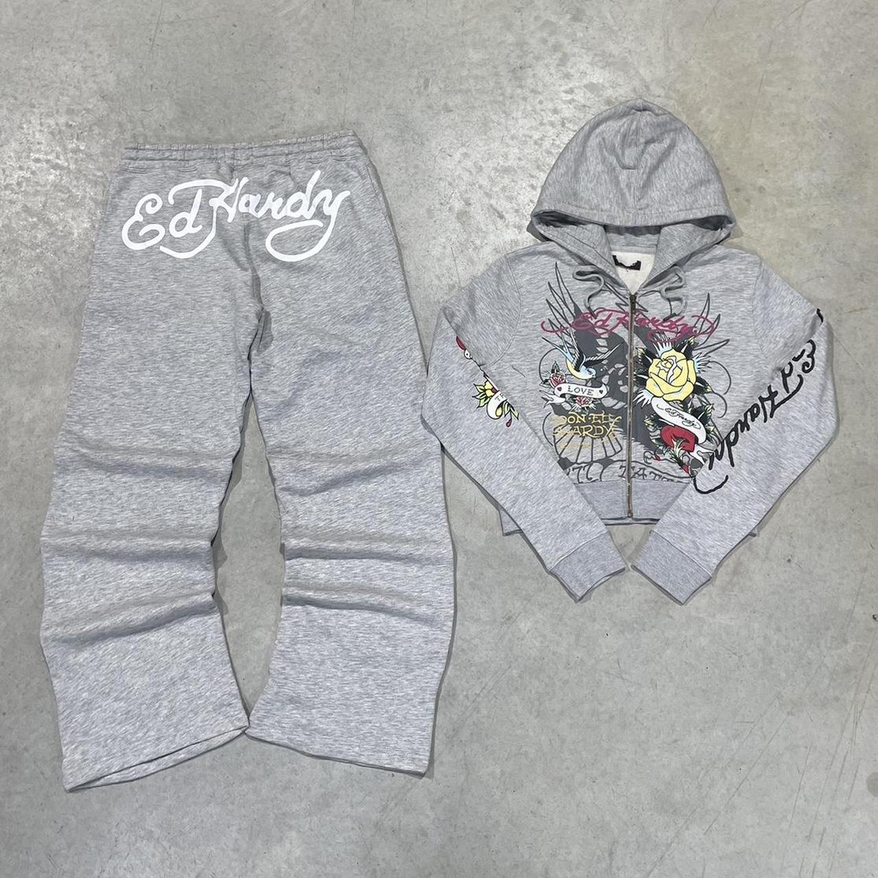 2000s Ed Hardy Graphic Hoodie Crop