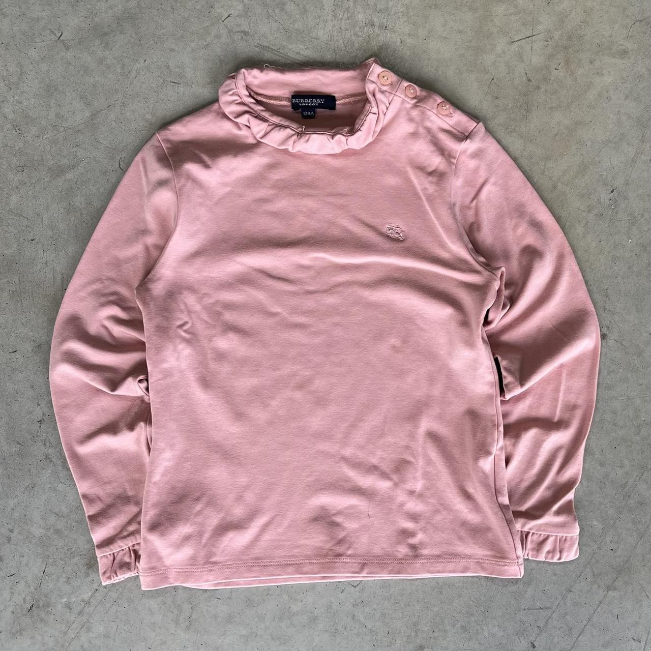 90s Burberry Ruffled T-Shirt