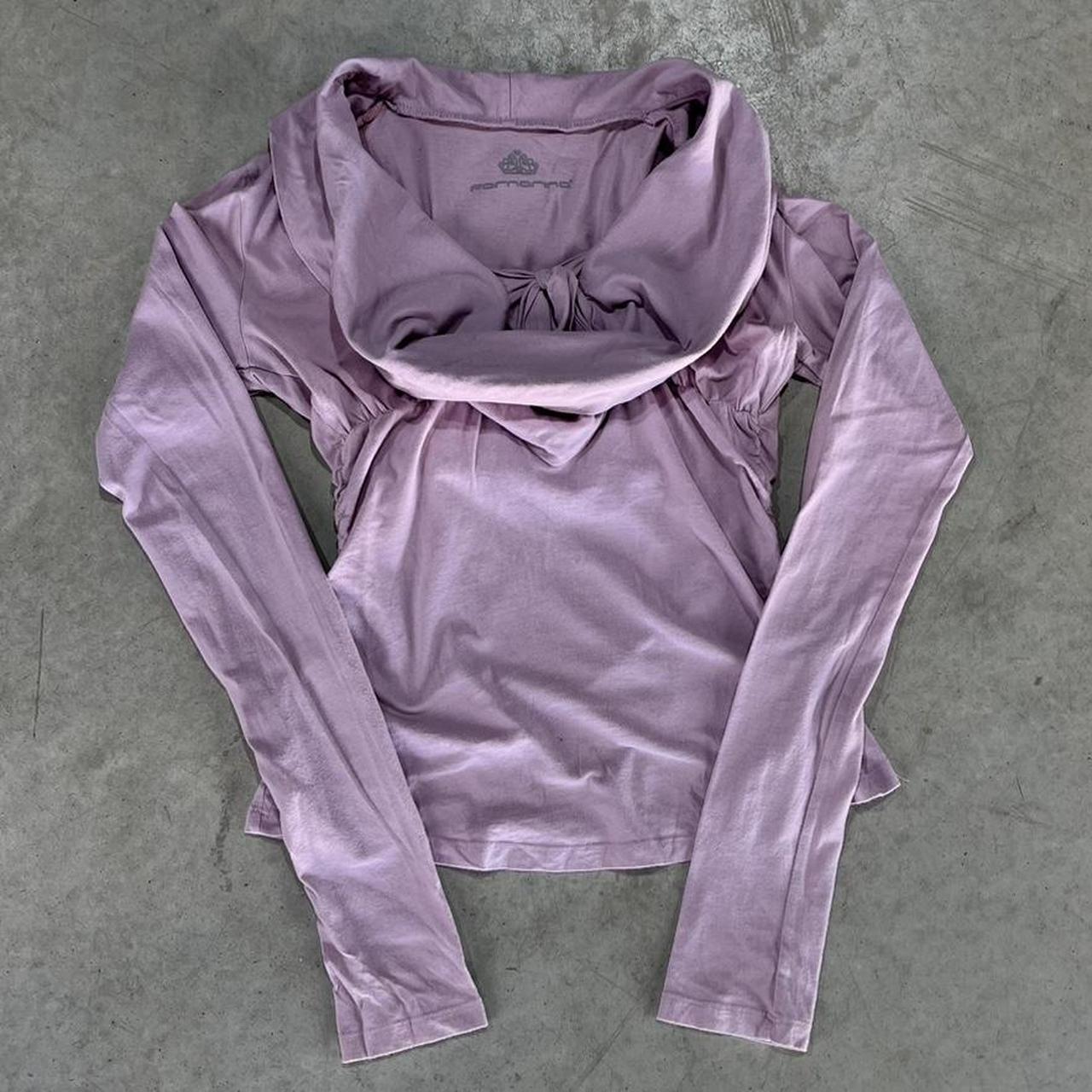 2000s Fornarina Cowl Neck Top Long Sleeve