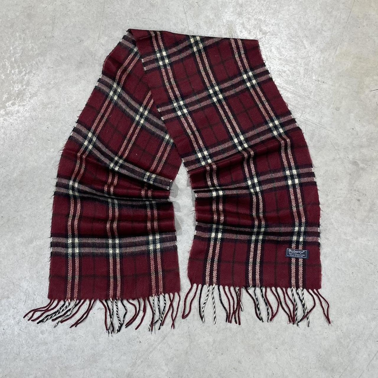 90s Burberrys Woolen Vintage Scarf