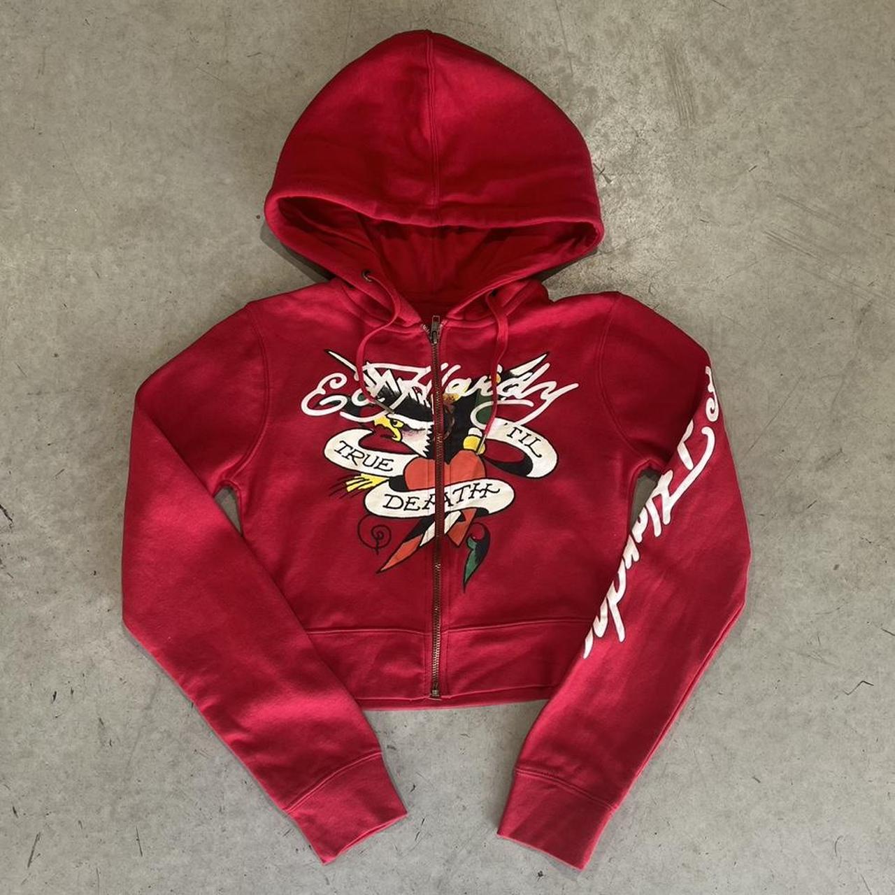 2000s Ed Hardy Graphic Hoodie Zip Up