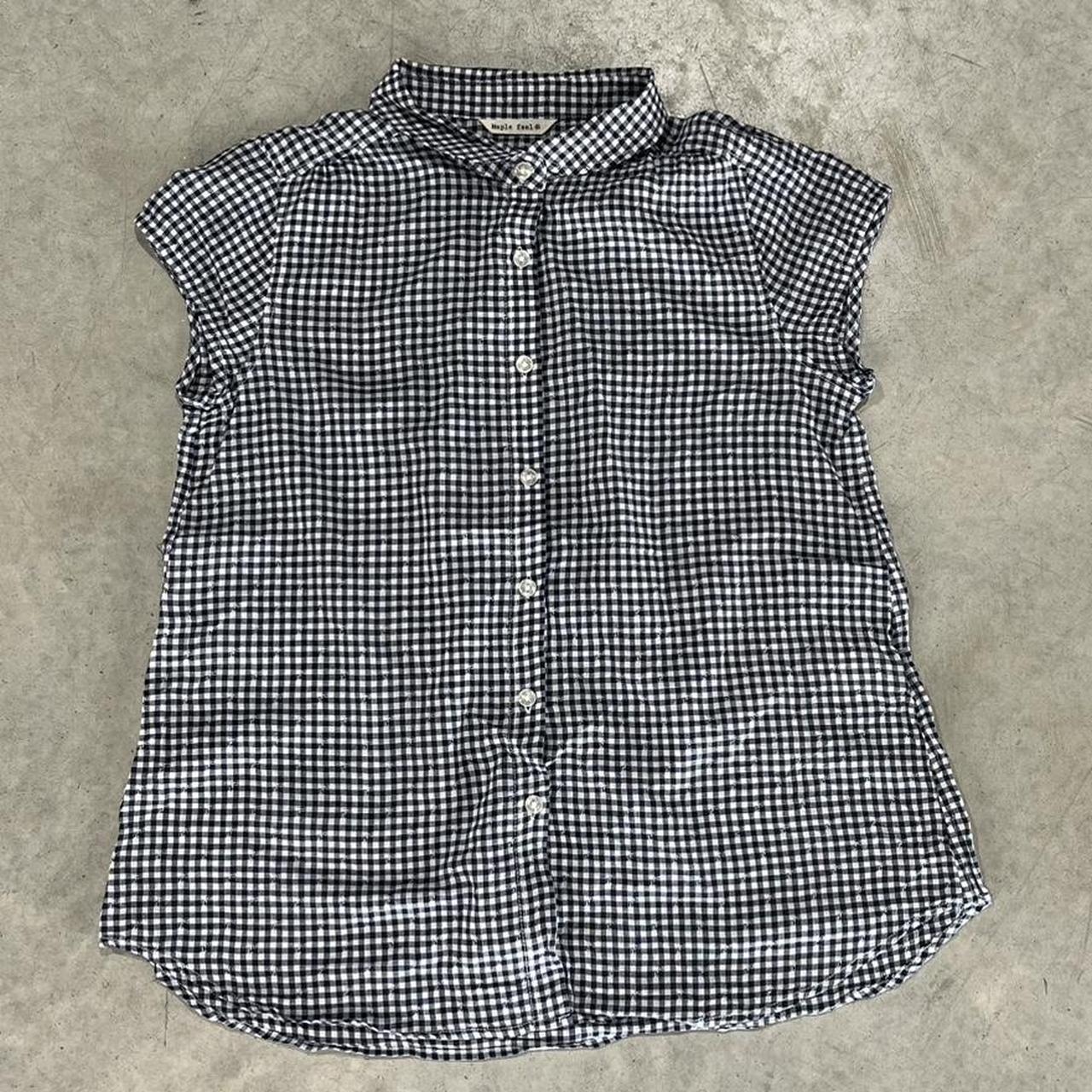 2000s Maple Gingham Button Up
