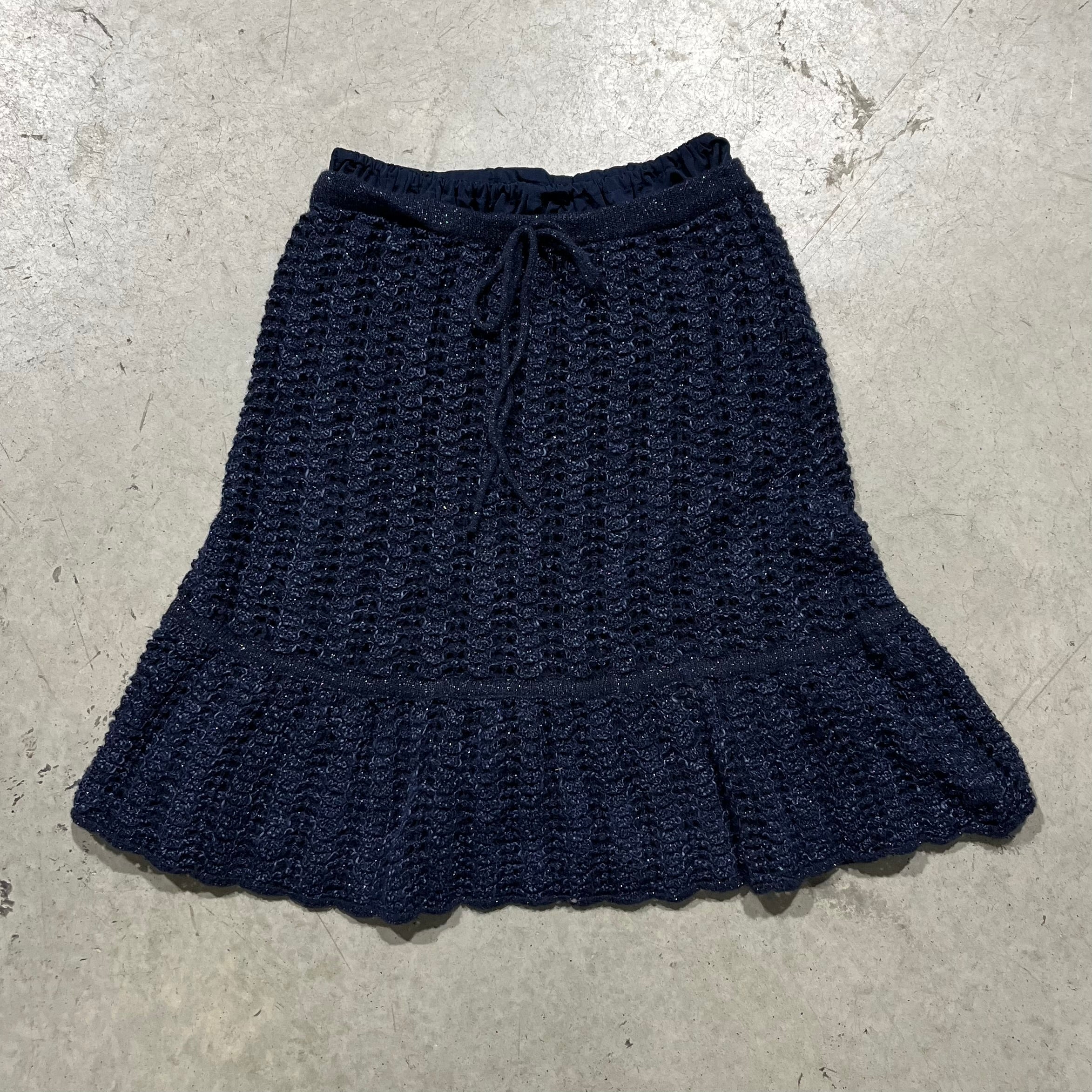 Issey Miyake knitted Midi Skirt