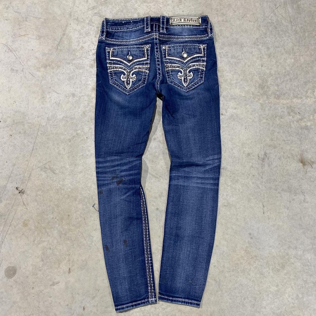 2000s Rock Revival Embroidered Jeans