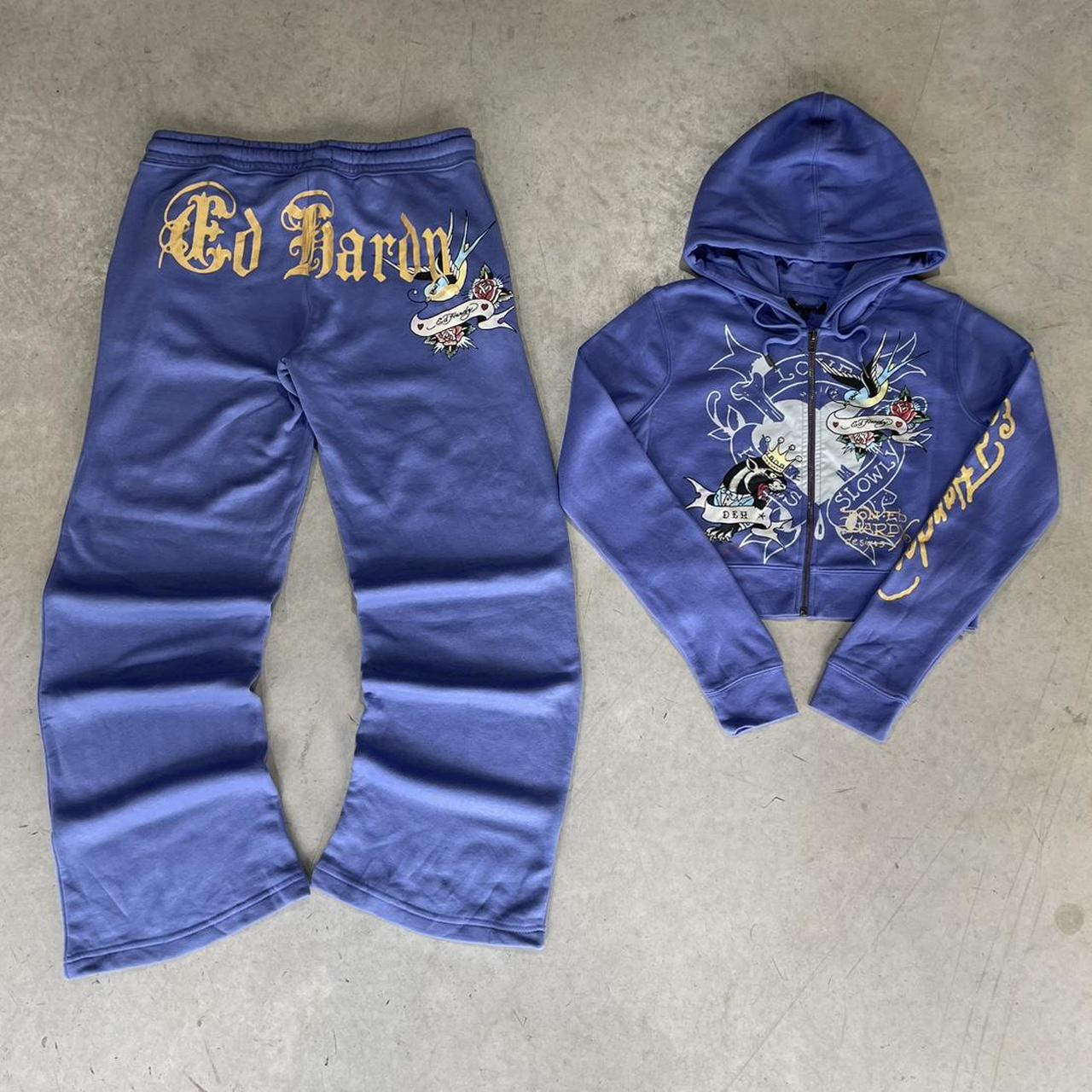 2000s Ed Hardy Graphic Hoodie Crop