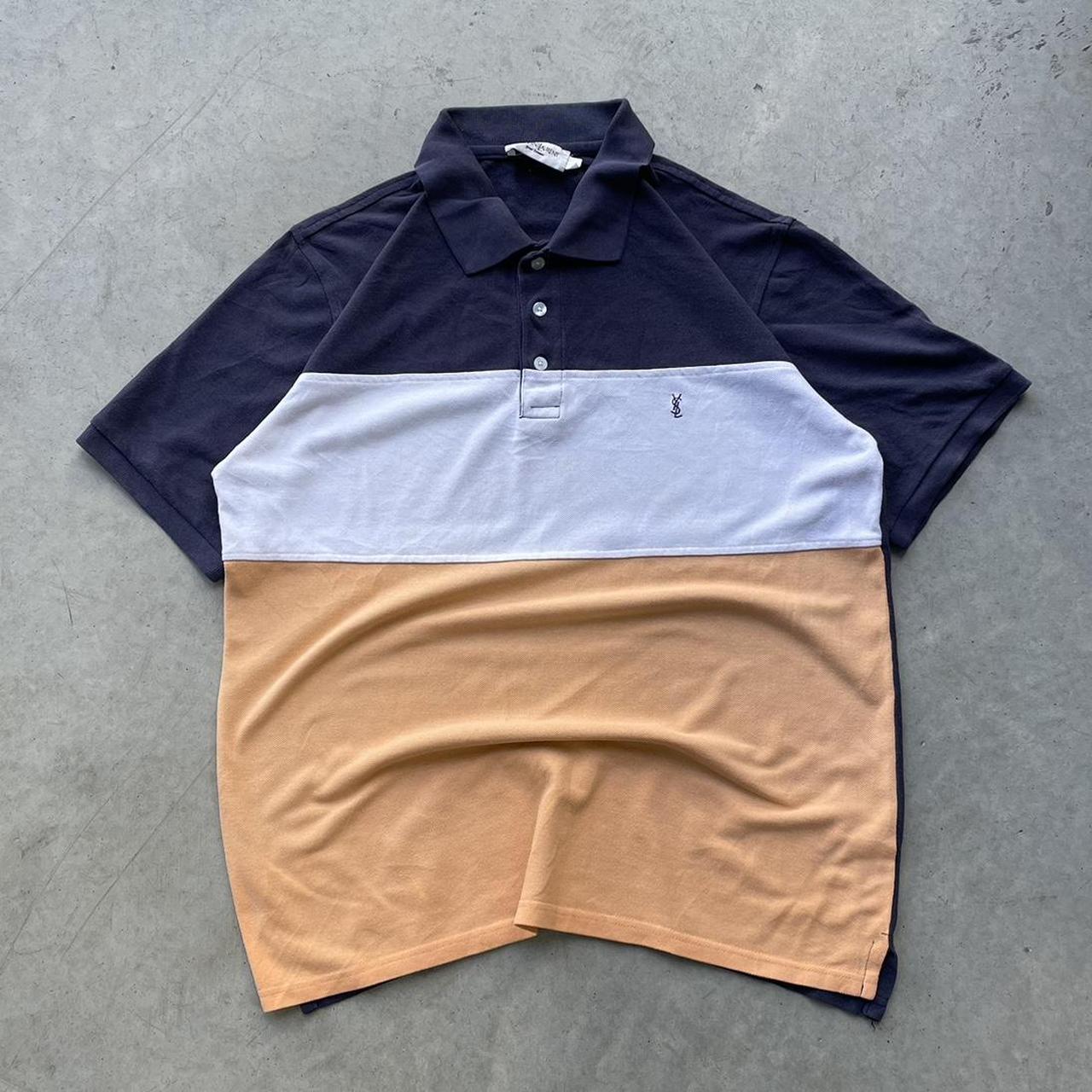 2000s Yves Saint Laurent Color Block T-Shirt