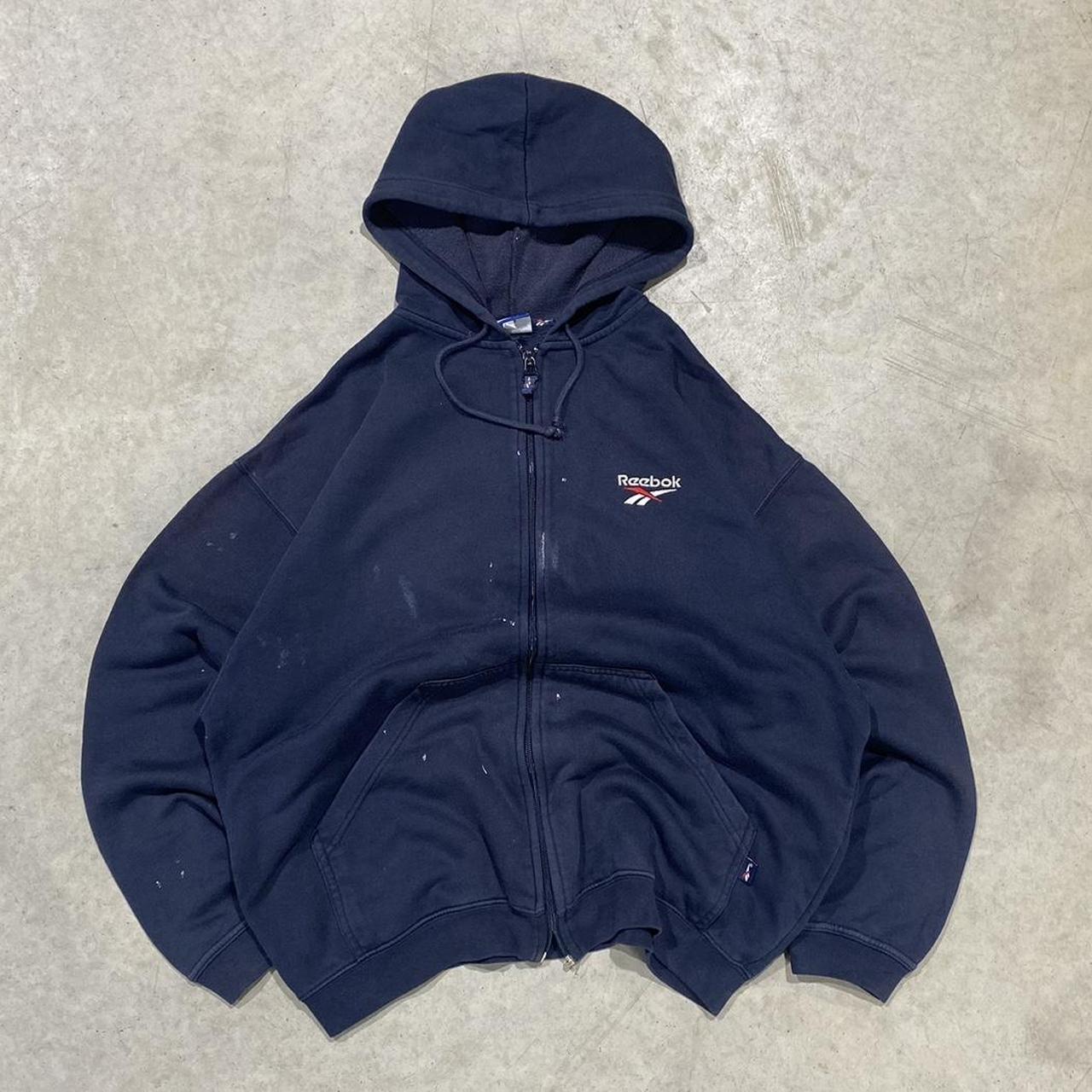 2000s Reebok Boxy Y2K Hoodie Zip Up