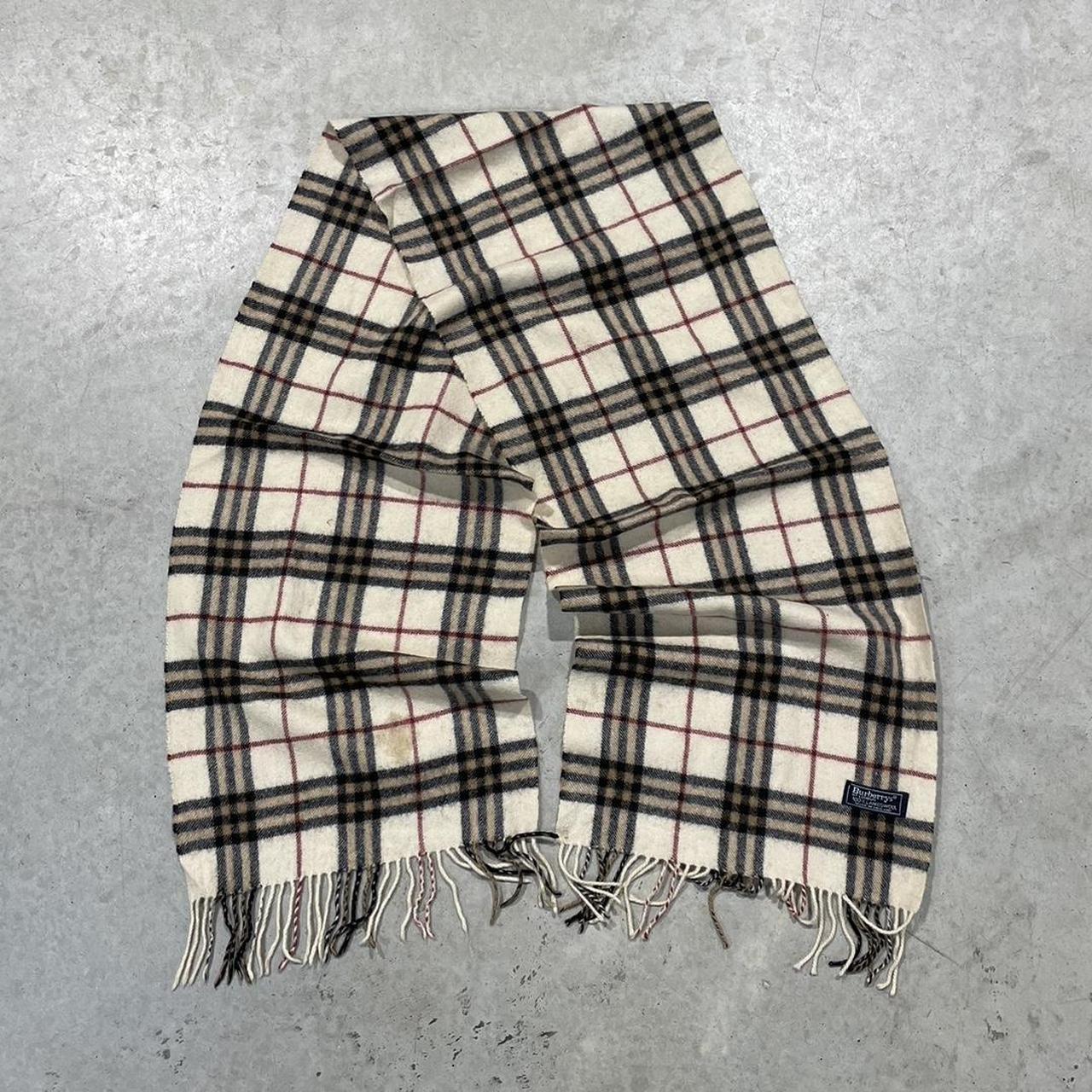 90s Burberrys Woolen Vintage 90s Rare Scarf