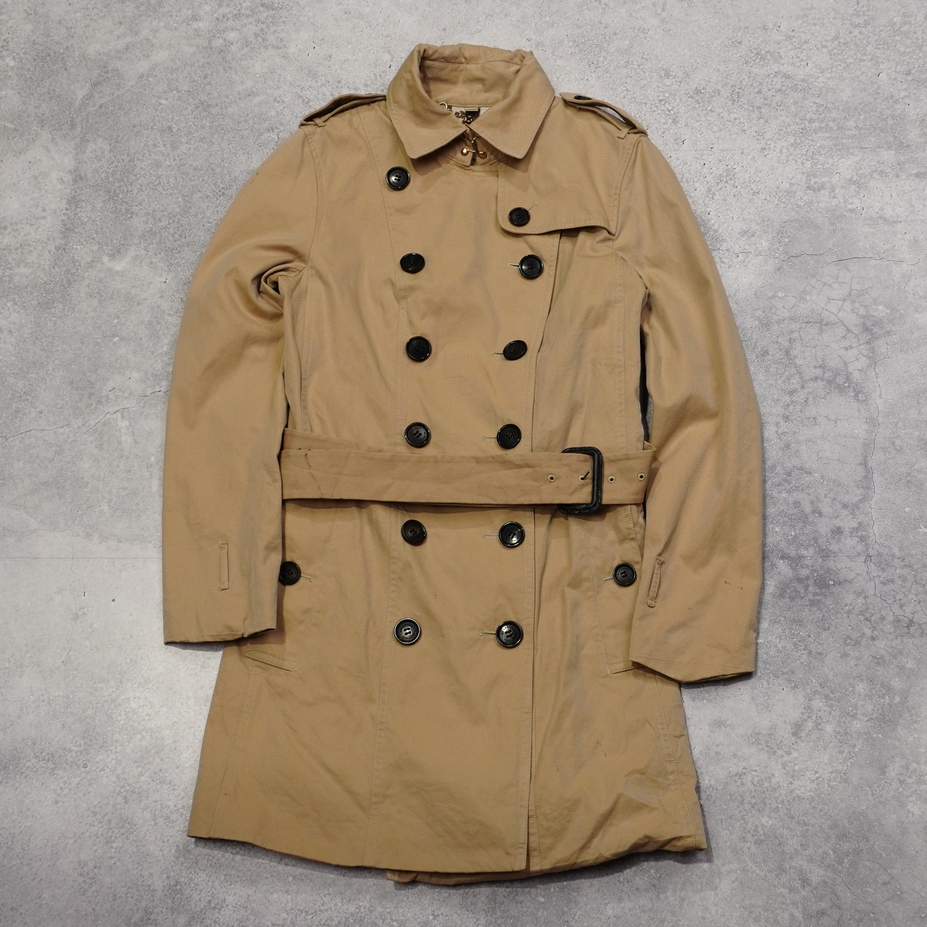 2000s Burberry Double Breasted Trench Coat