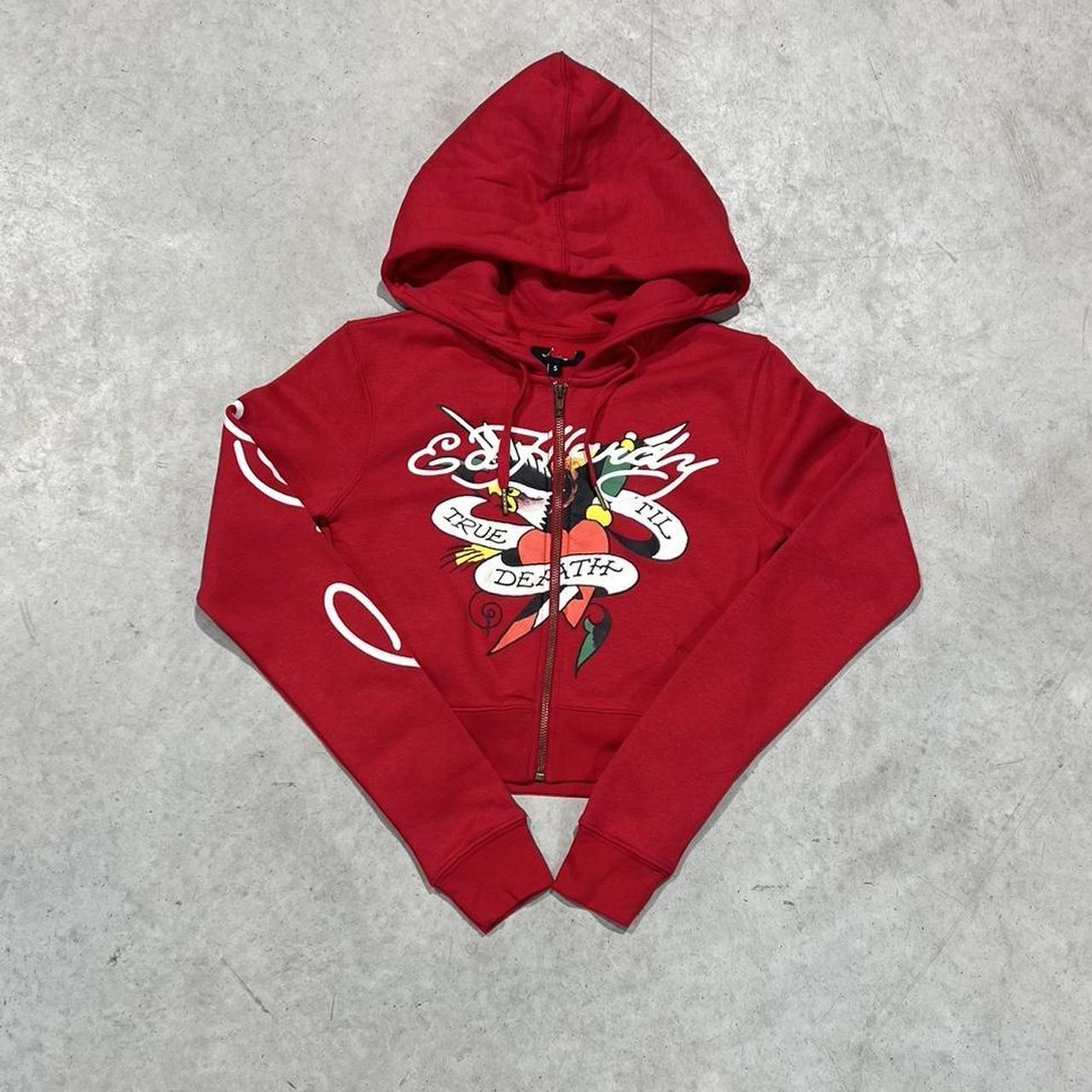 2000s Ed Hardy Graphic Hoodie Crop