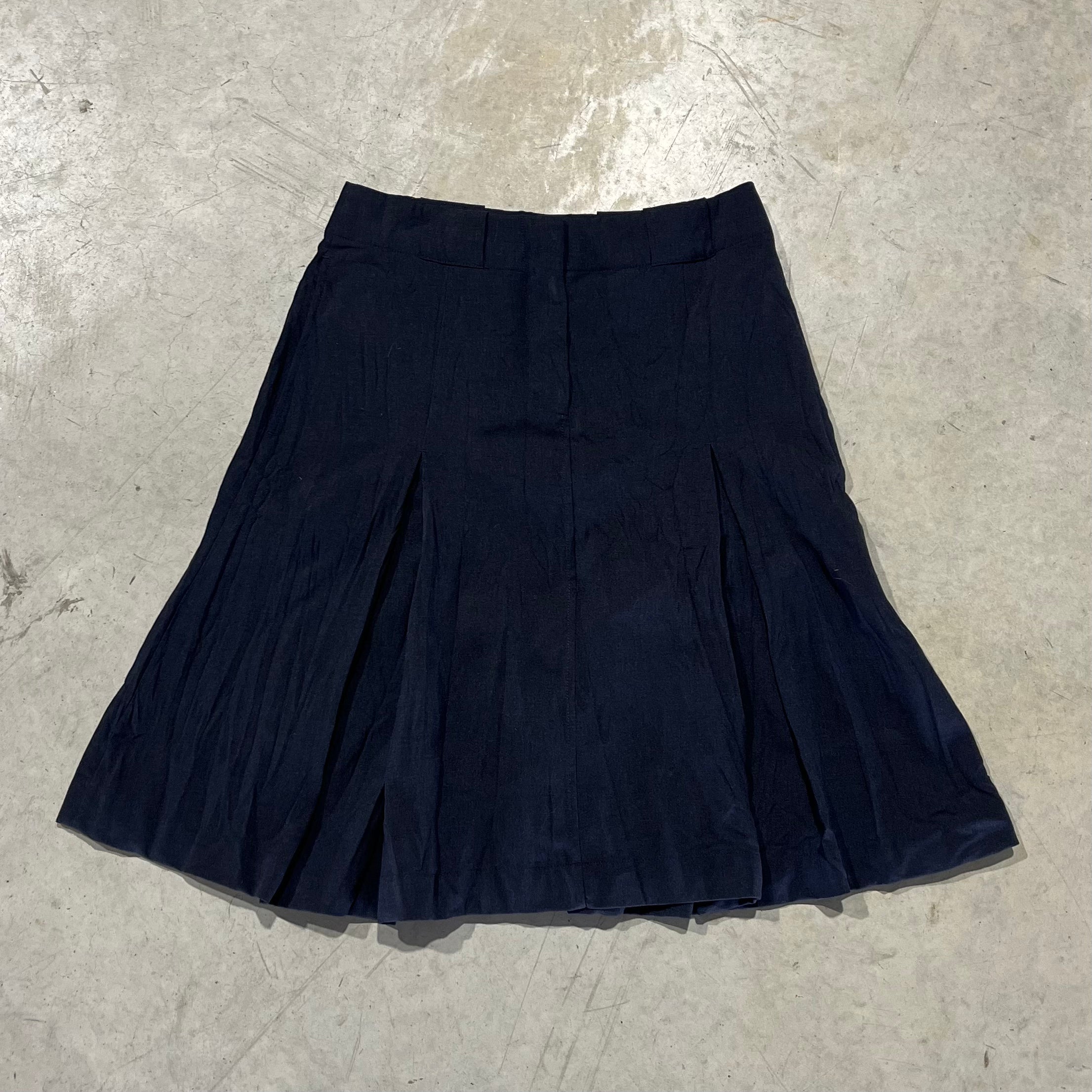 Acne Studios Wrinkled Pleated Midi Skirt