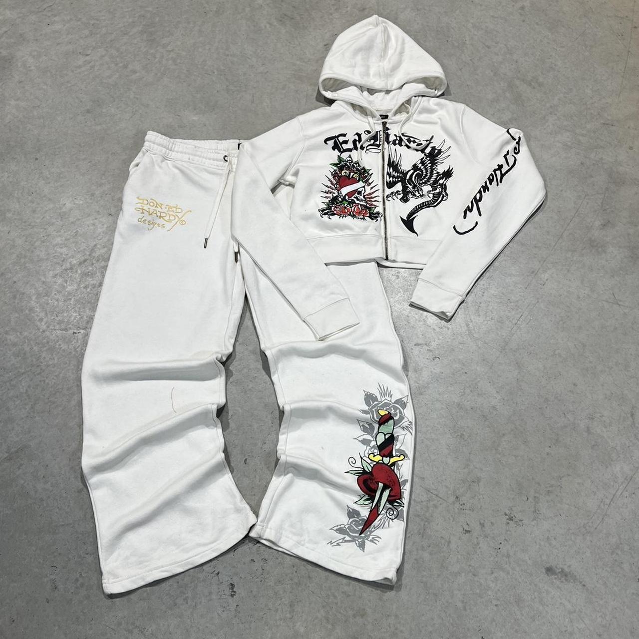 2000s Ed Hardy Graphic Hoodie Crop