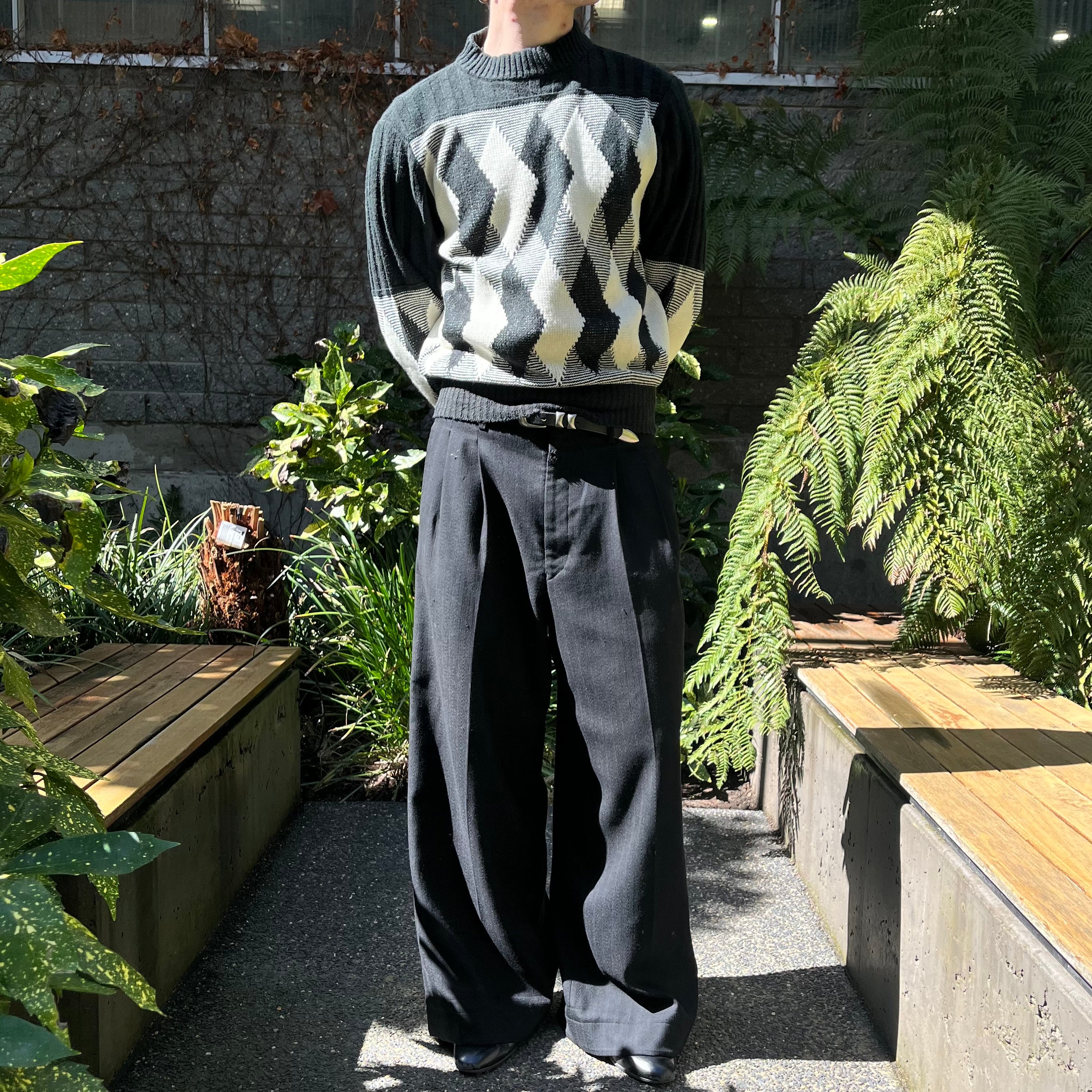 トップス 90s Christian Dior Side Lace-Up Knit 90s Christian Dior